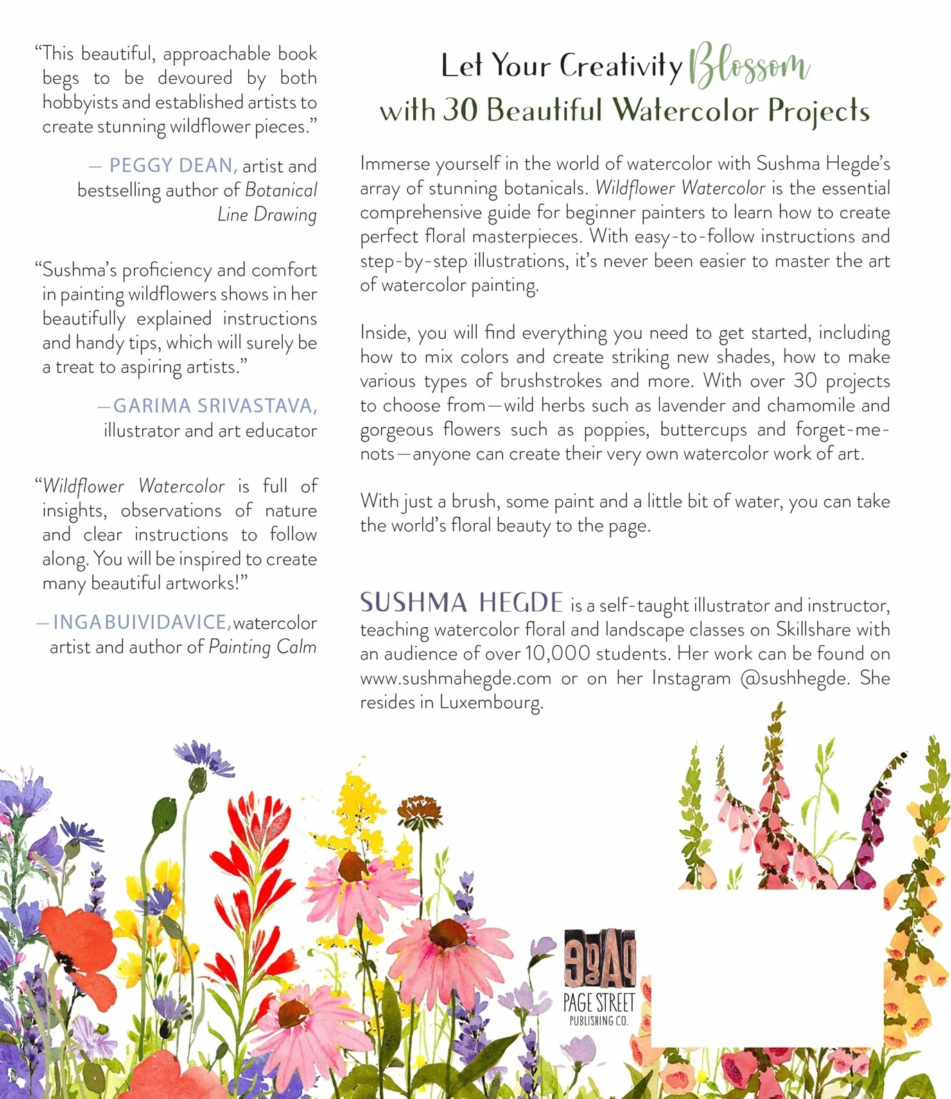 Wildflower Watercolor: The Beginner's Guide to Painting Beautiful Florals