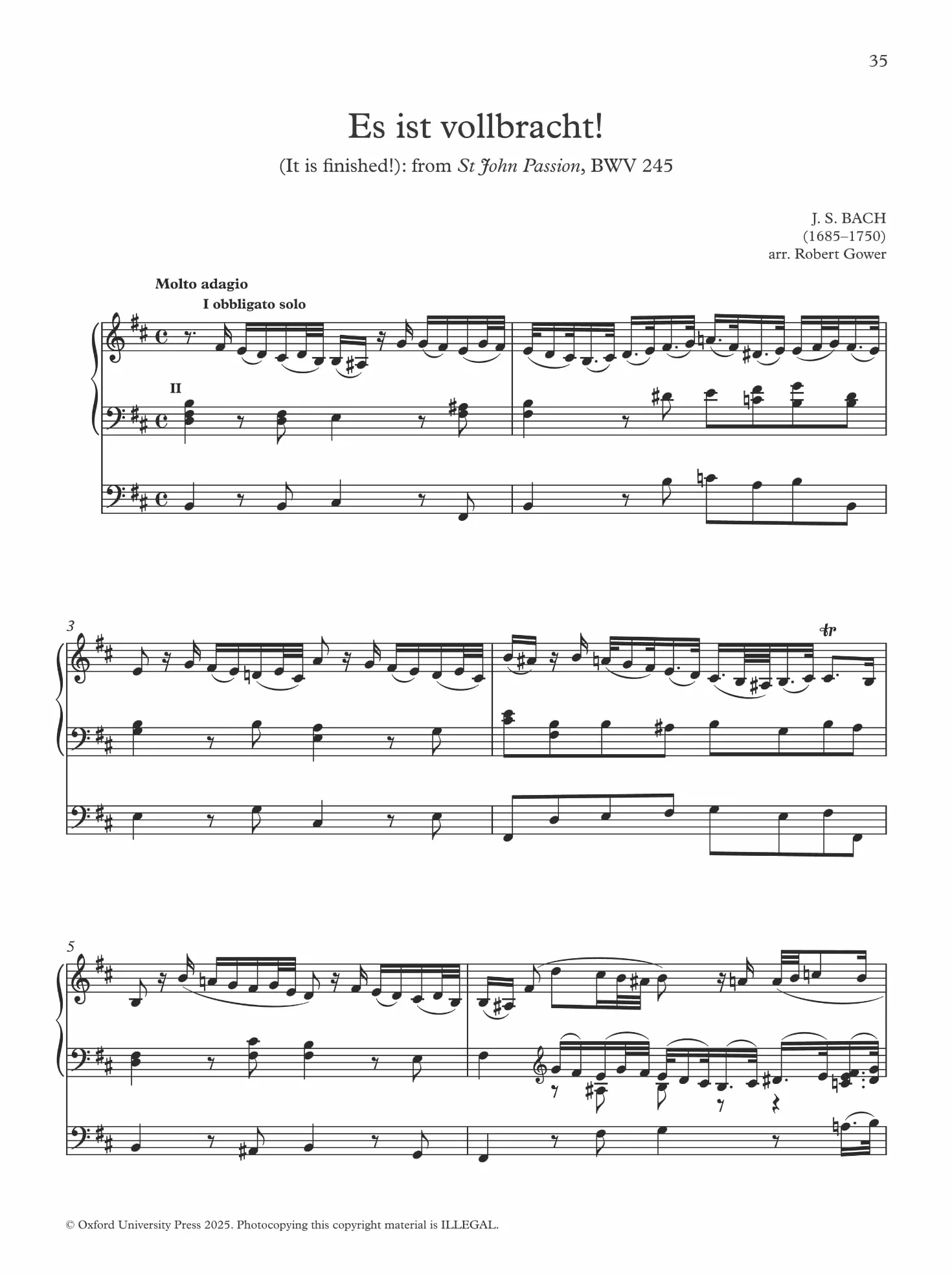 The Oxford Book of Lent and Easter Organ Music Book 2