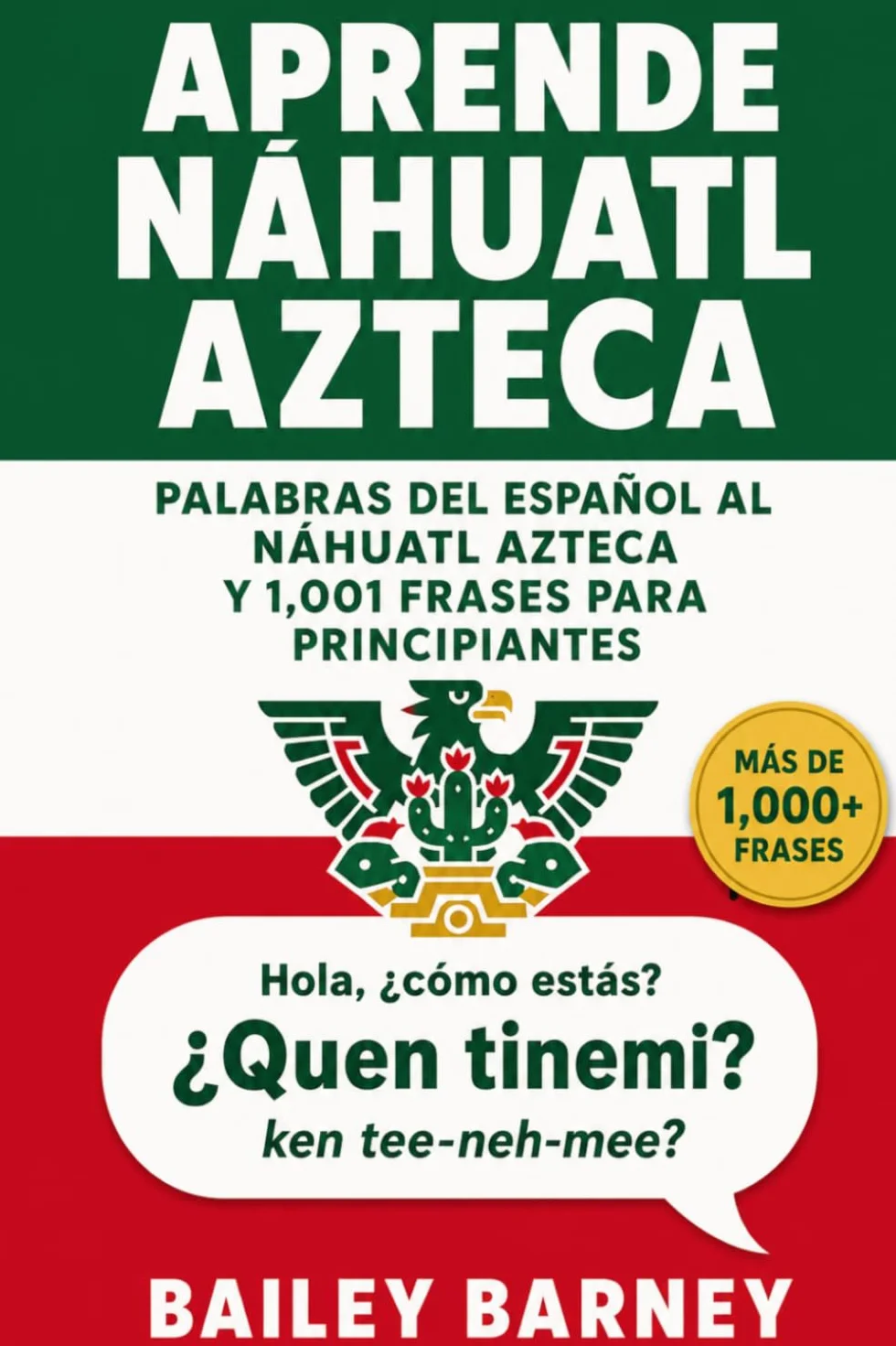 Aprende Náhuatl Azteca: Palabras Del Español Al Náhuatl Azteca y 1,001 Frases para Principiantes