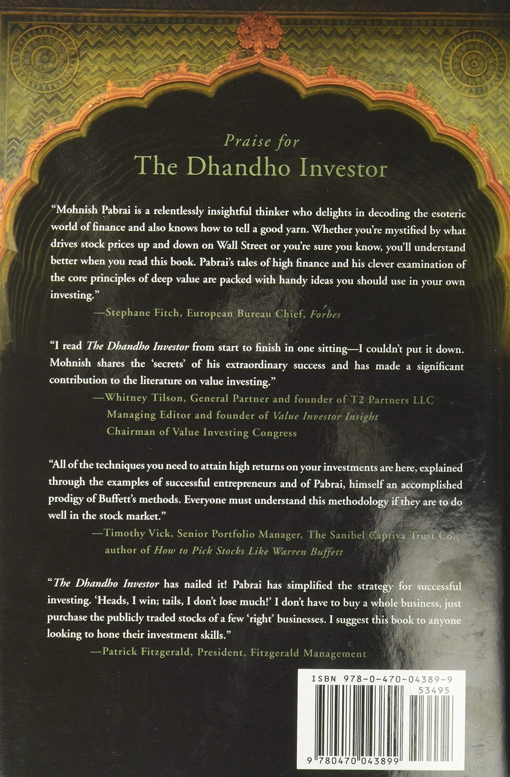 The Dhandho Investor: The Low-Risk Value Method to High Returns