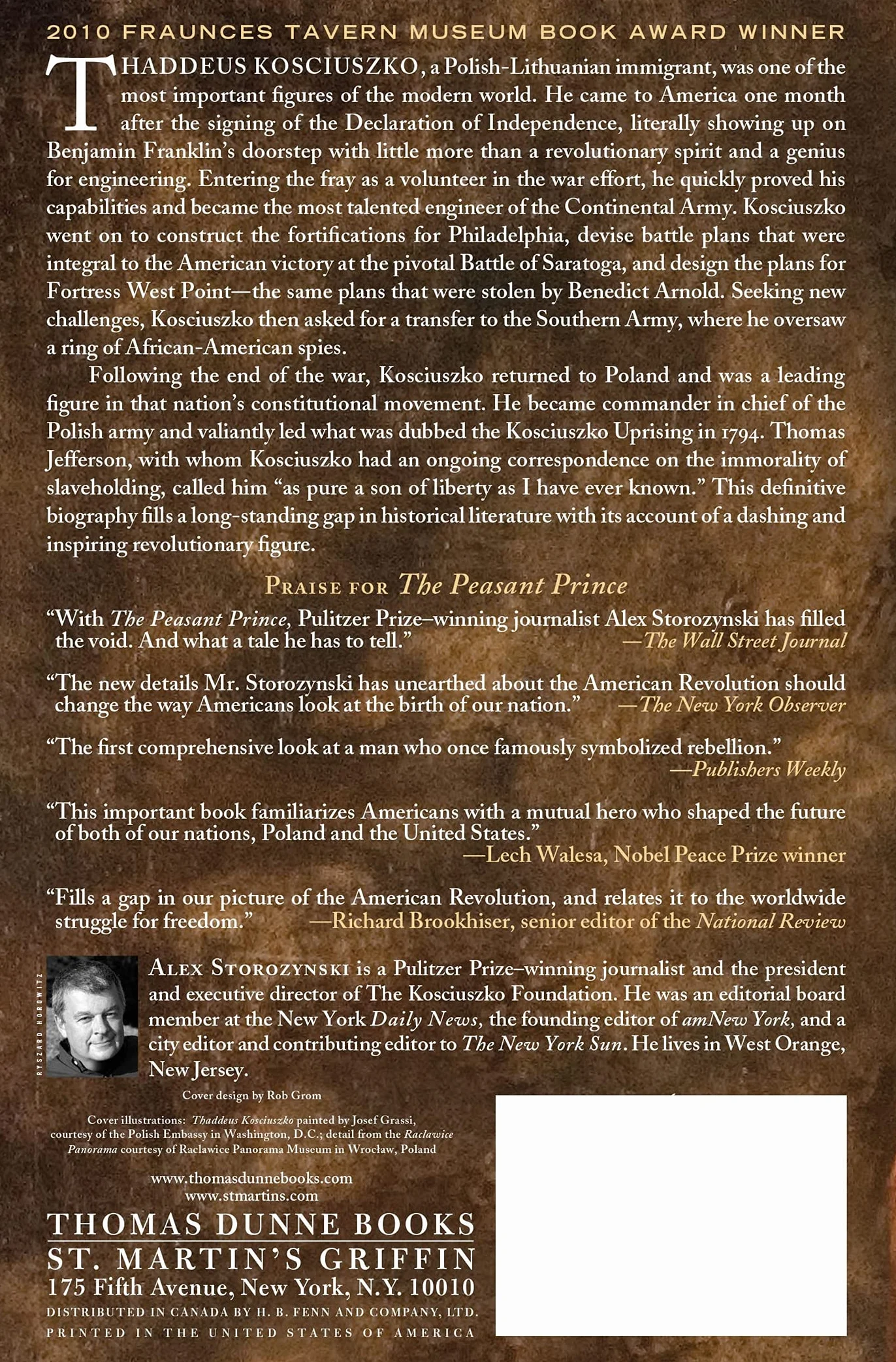 The Peasant Prince: Thaddeus Kosciuszko and the Age of Revolution