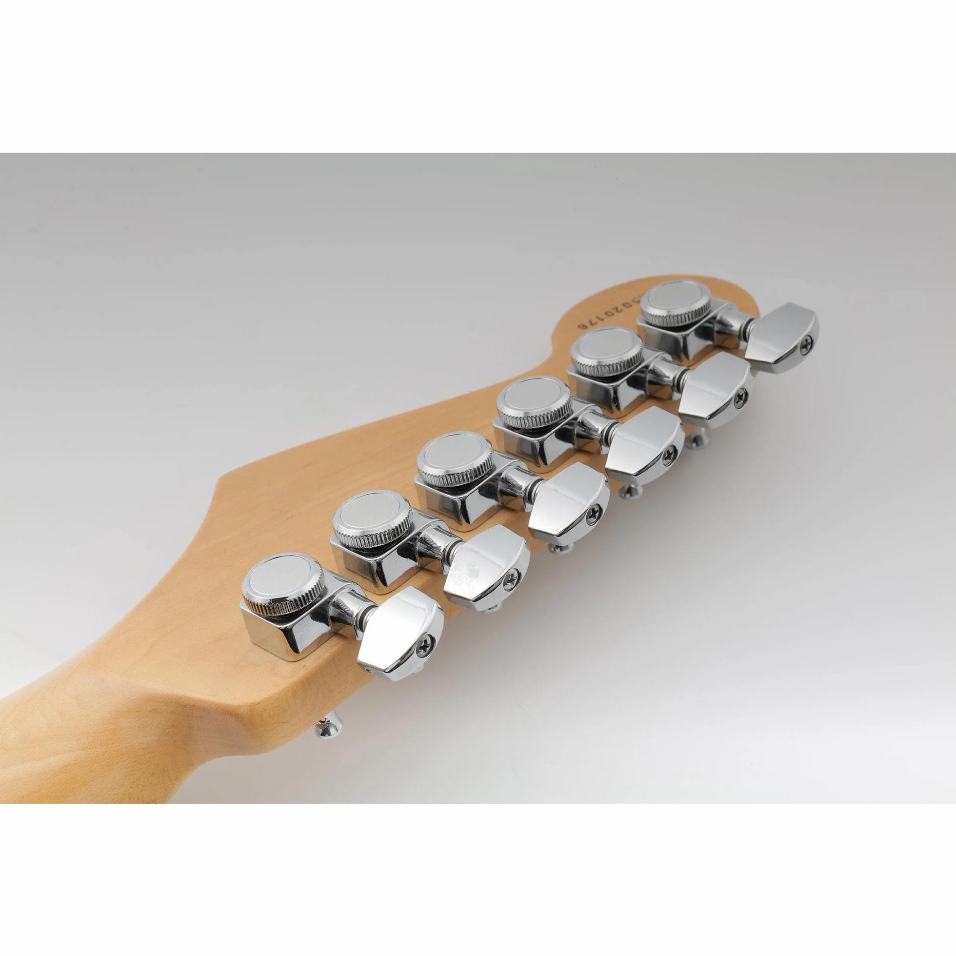 Musiclily 6 w Linii 2-pins Tunery Blokujące Gitaryowe Klucze Blokowane Kołki do Strojenia do Gitary Elektrycznej Strat Tele, Chrom