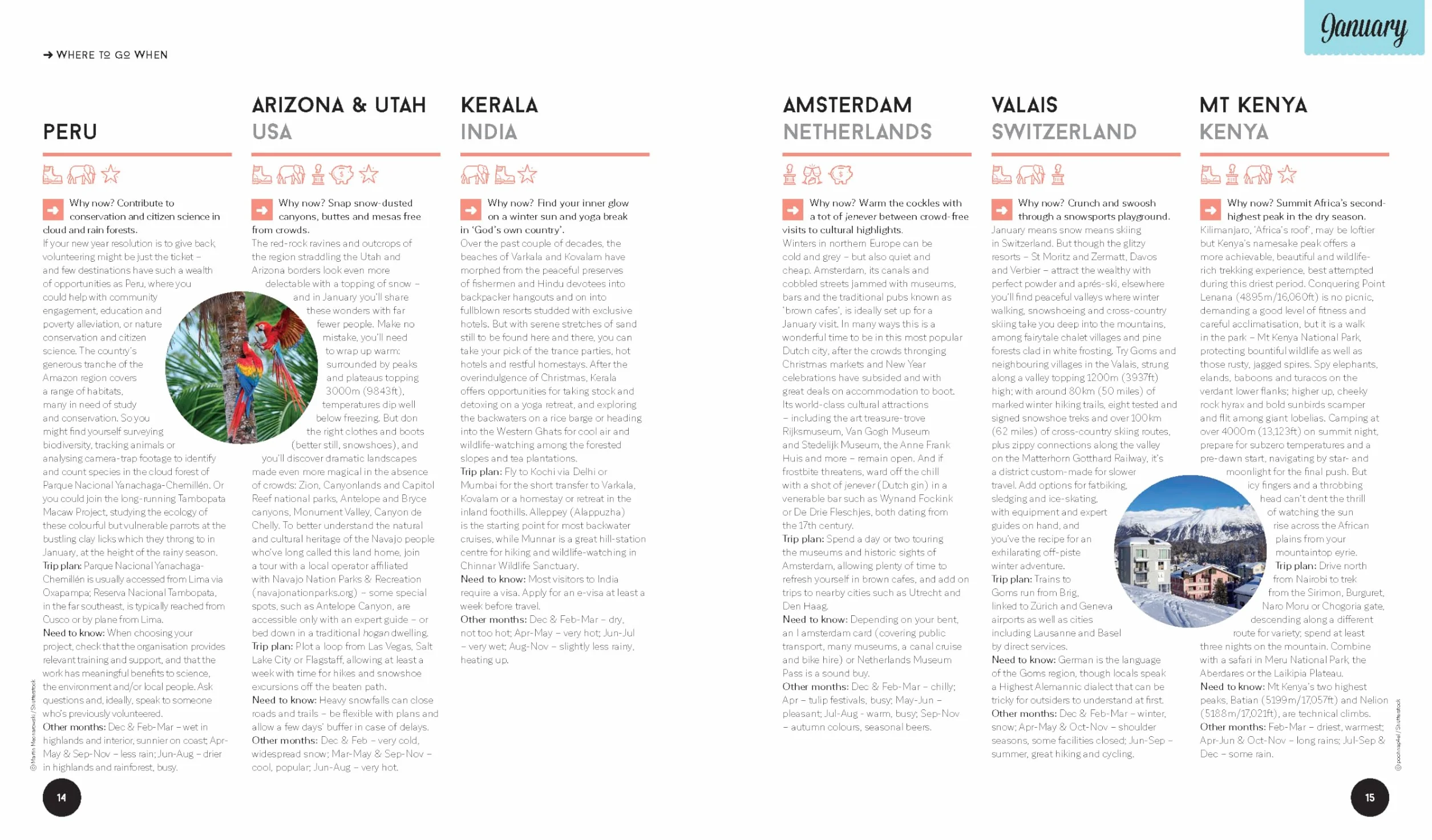 Where to Go When - 2ed - Anglais: The Ultimate Month-By-Month Travel Planner with 300+ Destinations: 2