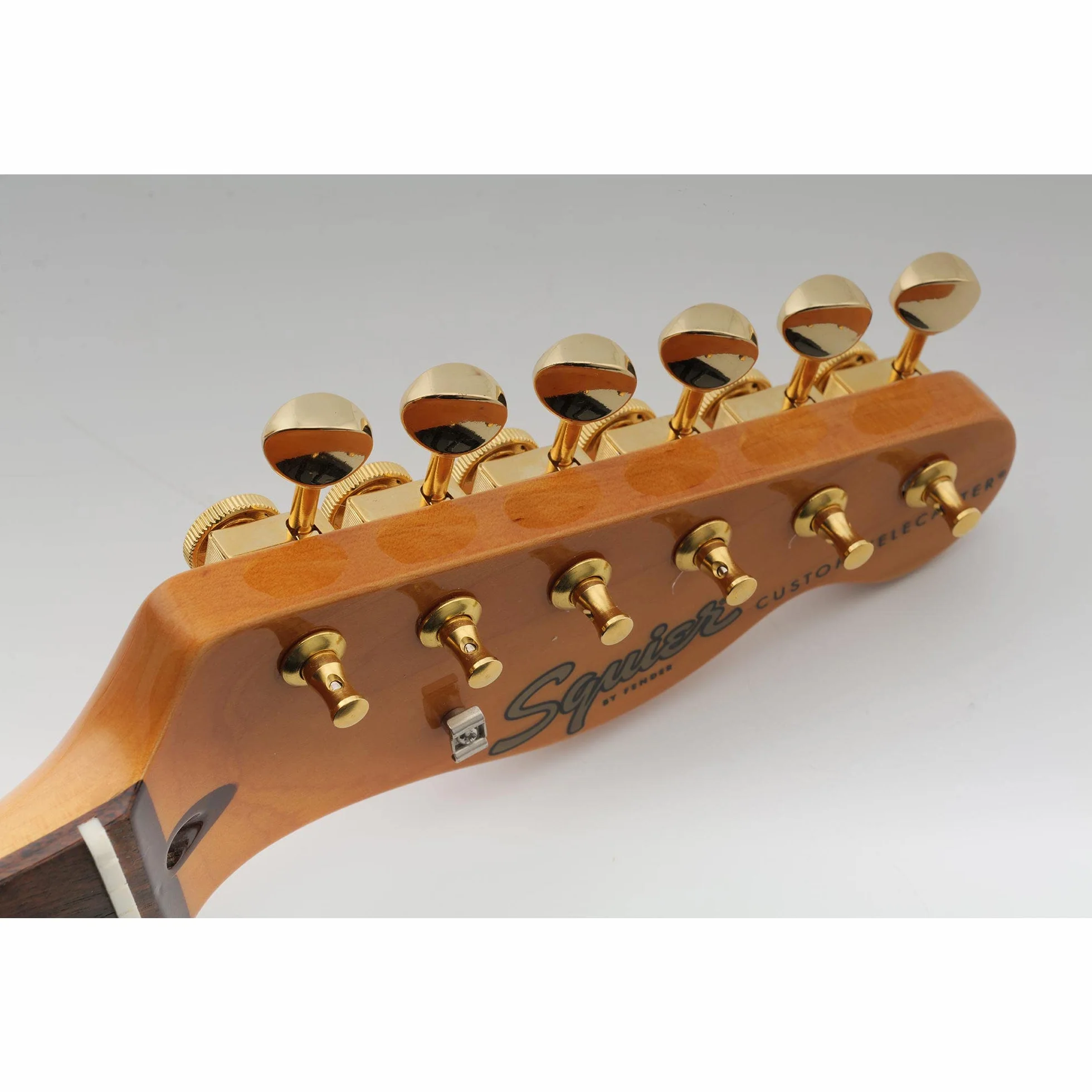 Musiclily Pro 6 w linii Vintage Tunery Blokujące Gitaryowe Klucze Blokowane Kołki do Strojenia do Gitary Elektrycznej Squier Classic Vibe Strat Tele, Złoty Owalny Główki