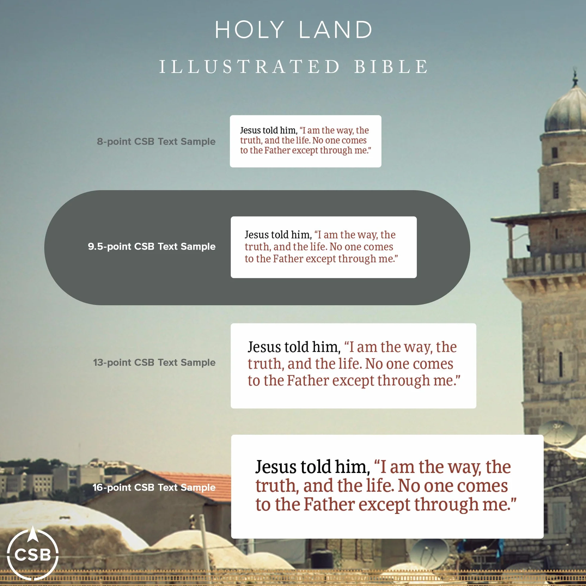 CSB Holy Land Illustrated Bible, Hardcover: A Visual Exploration of the People, Places, and Things of Scripture