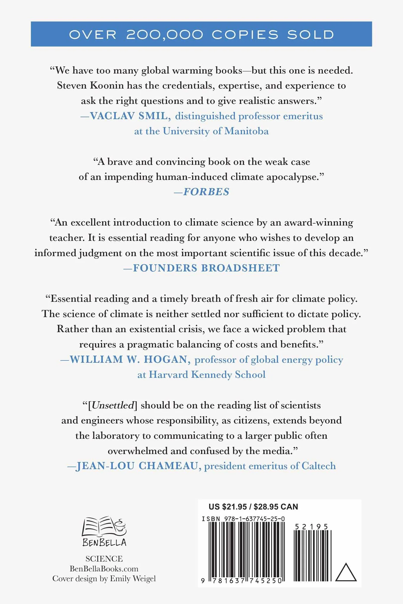 Unsettled (Updated and Expanded Edition): What Climate Science Tells Us, What It Doesn't, and Why It Matters