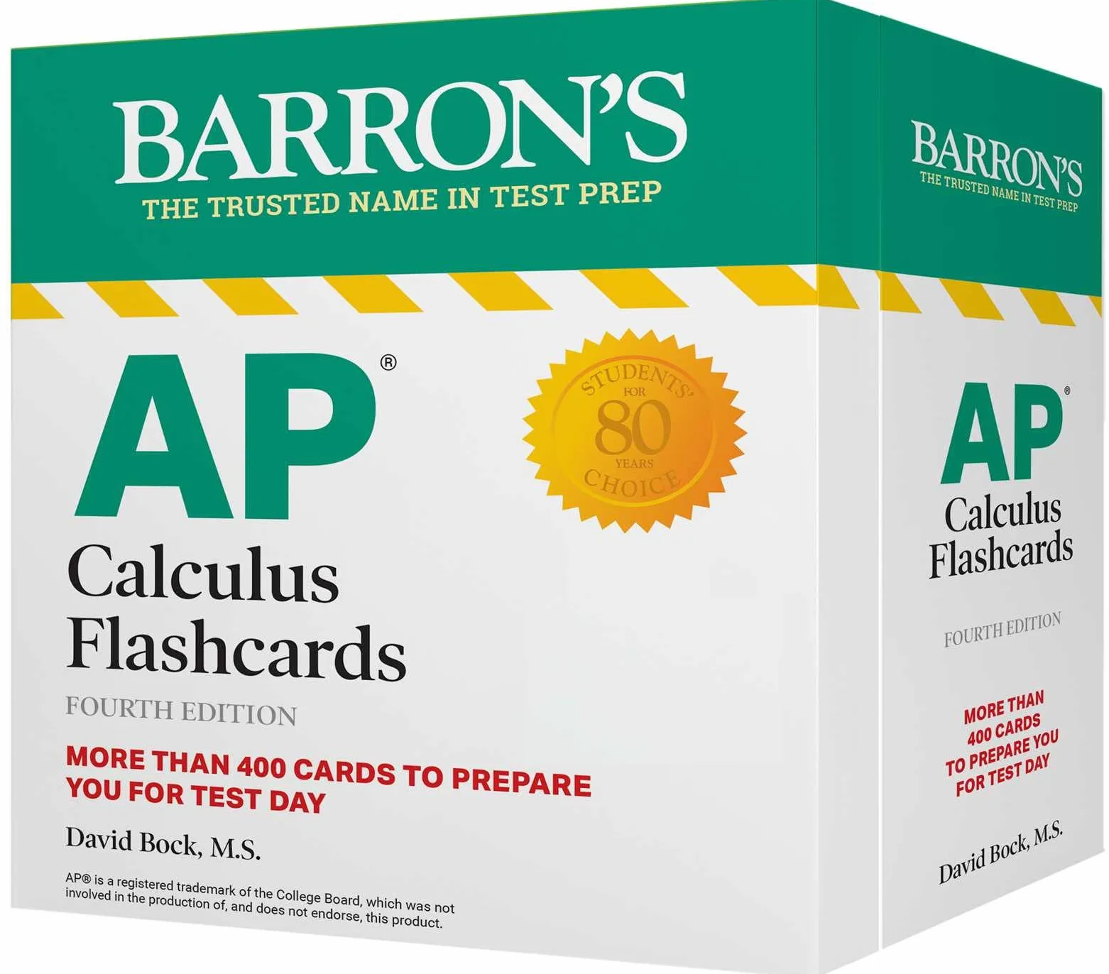 AP Calculus Flashcards, Fourth Edition: Up-to-Date Review and Practice + Sorting Ring for Custom Study: More Than 400 Cards to Prepare You for Test Day