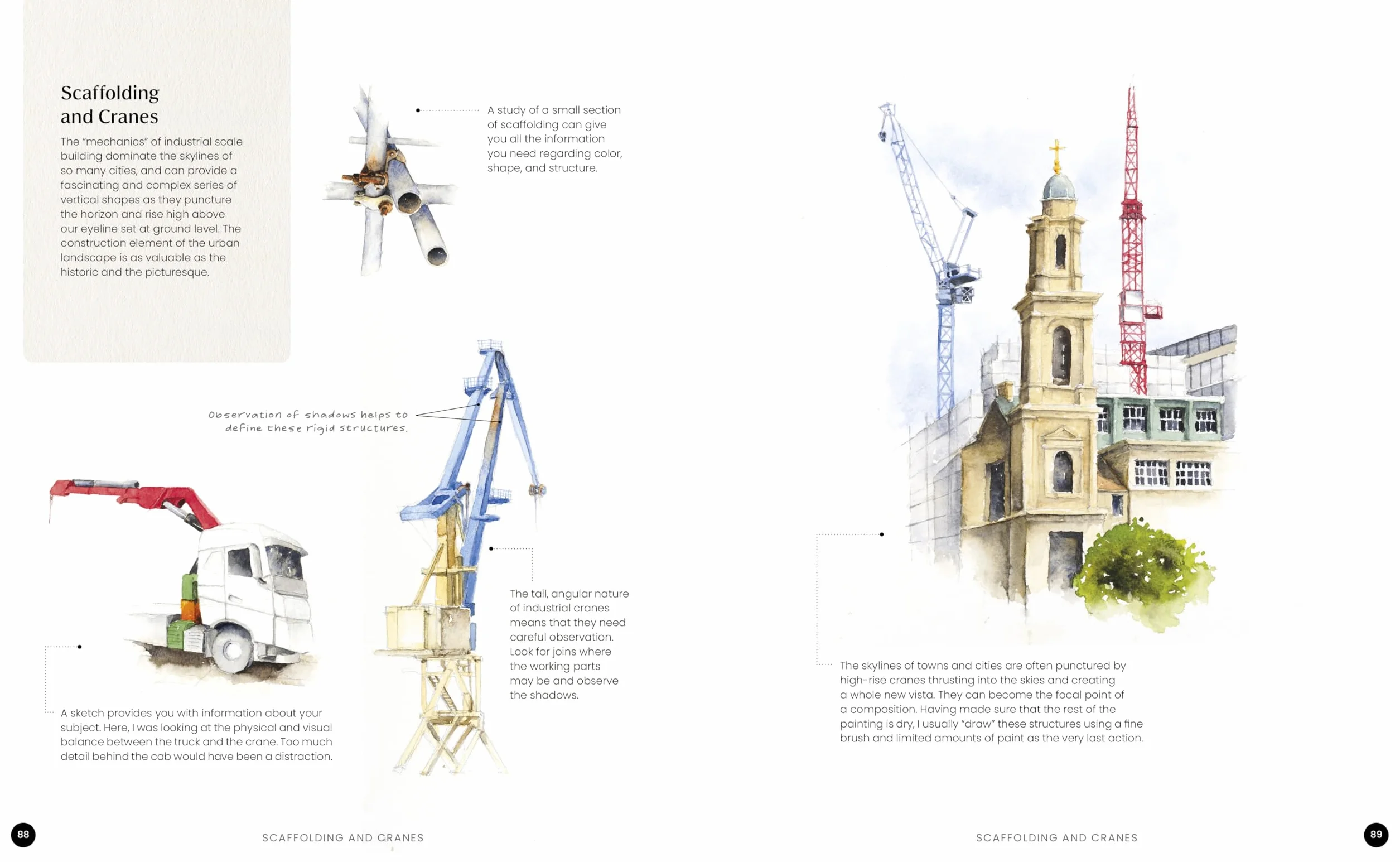 Watercolor Artist's Index of the Urban Landscape: A Field Trip of Features and How to Paint Them