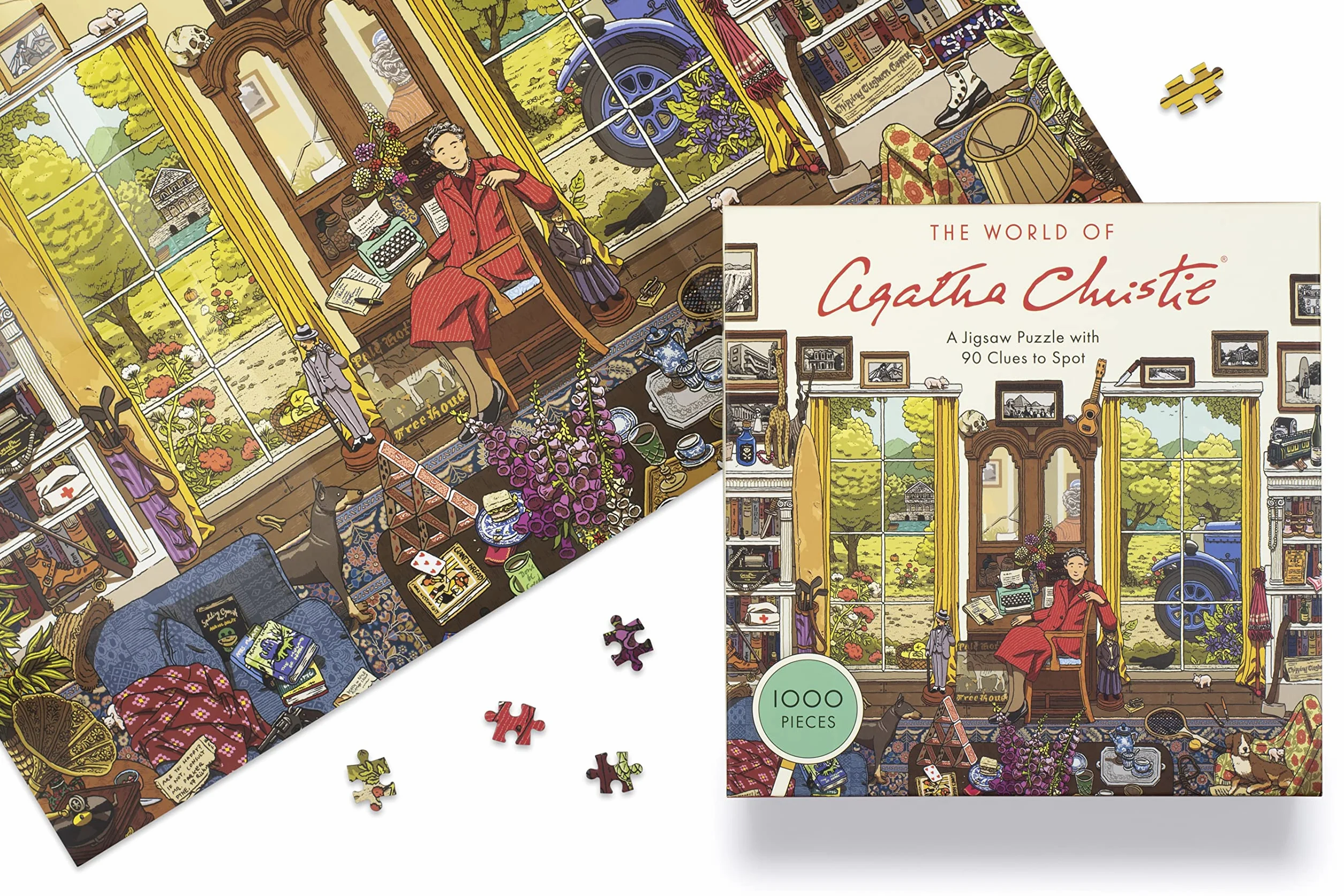The World of Agatha Christie 1000-piece Jigsaw Puzzle /anglais: 1000-Piece Jigsaw with 90 Clues to Spot