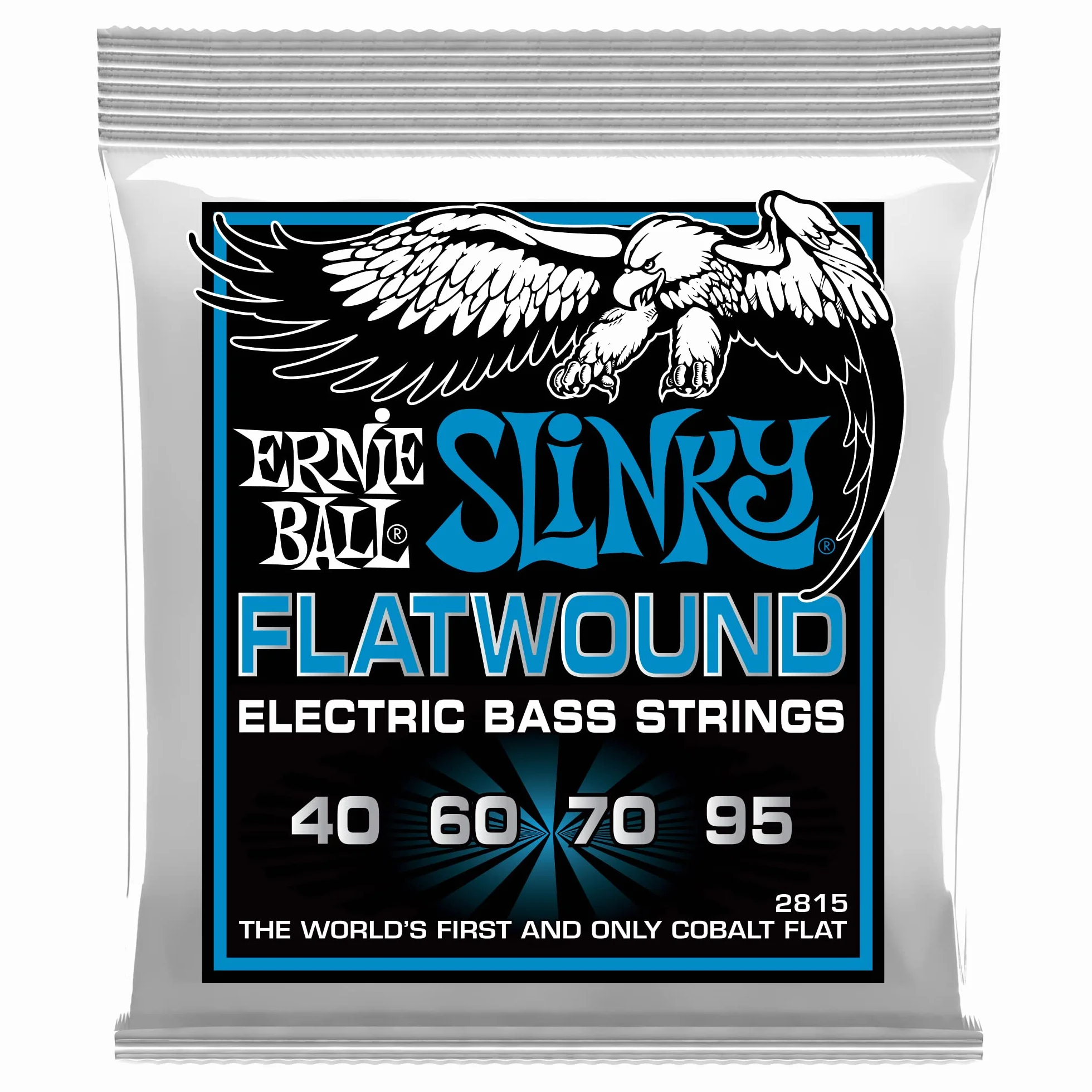 Ernie Ball Extra Slinky Flatwound Electric Bass Strings - 40-95 Gauge