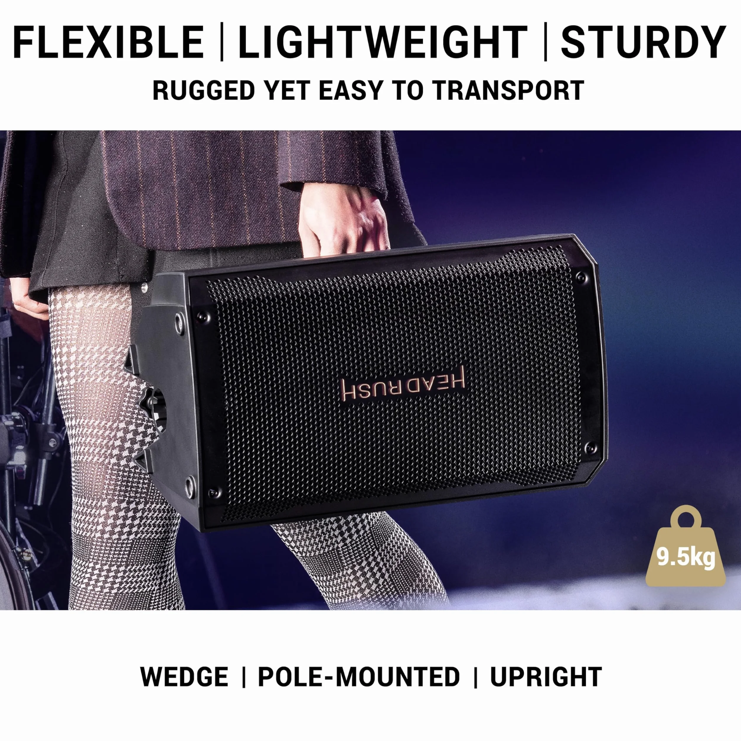 HeadRush FRFR108 MKII - Вzmacniacz do gitary elektrycznej i basowej 2000W, Bluetooth 8" o płaskiej charakterystyce do efektów i symulatorów wzmacniac