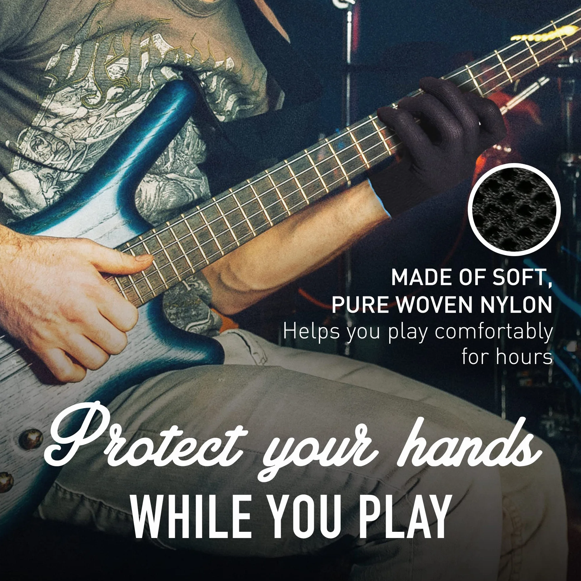 Musician’s Practice Glove – 2 sztuki rękawiczek gitarowych dla mężczyzn i kobiet, ochraniacze na końcówki palców do gry na instrumentach strunowych, problemy z dłońmi i nie tylko, cienkie nylonowe