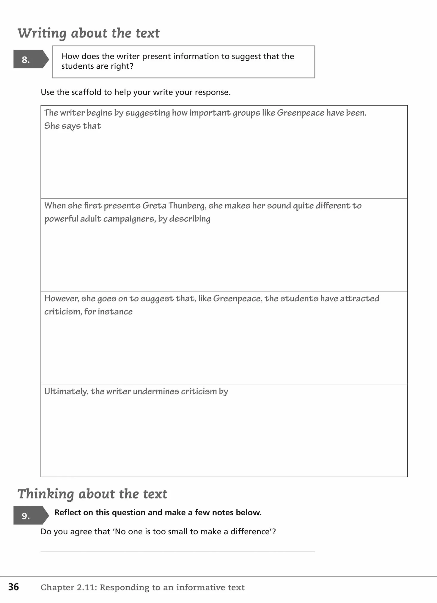 Lower Secondary English Workbook: Stage 7