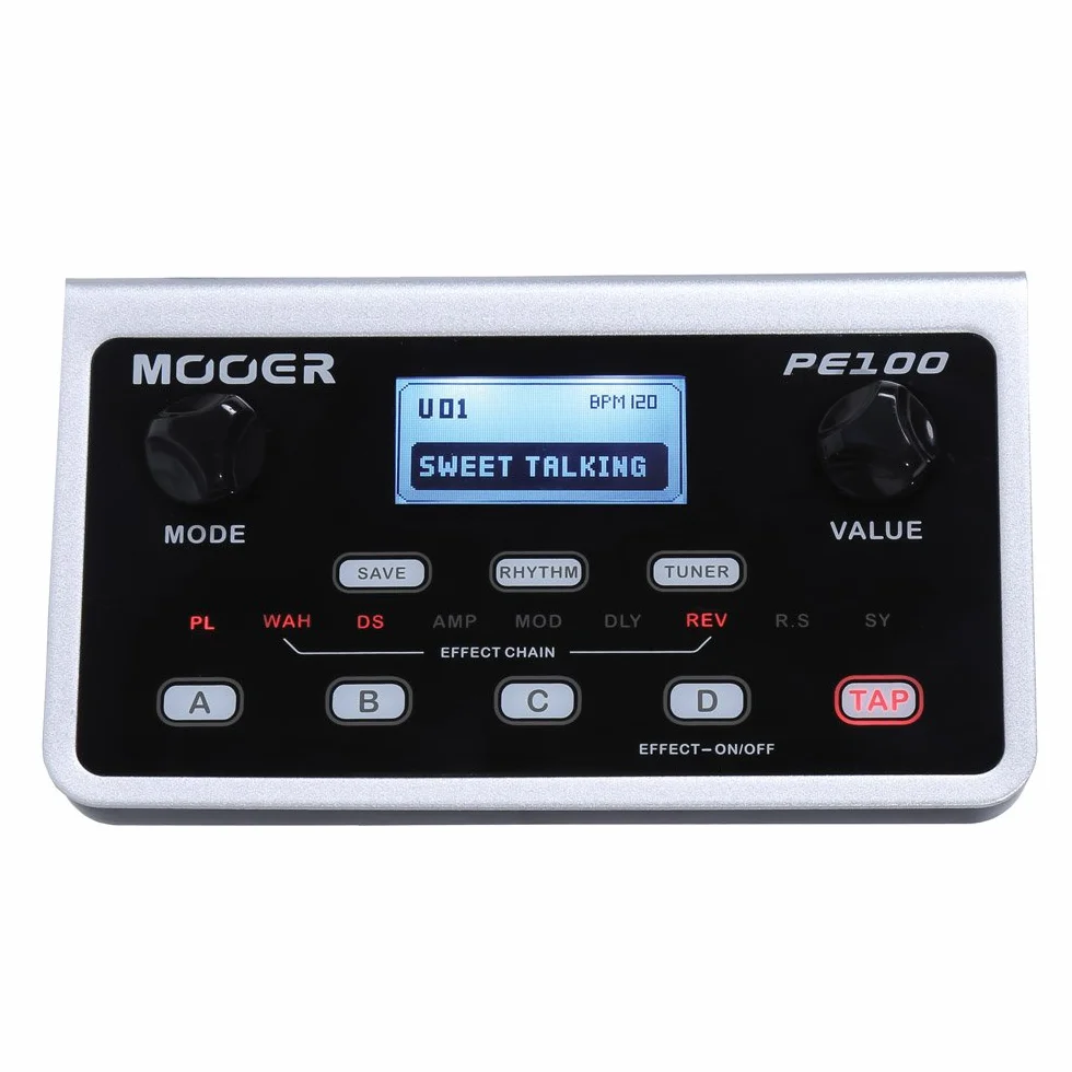 MOOER PE100 Efekty gitarowe, czarne