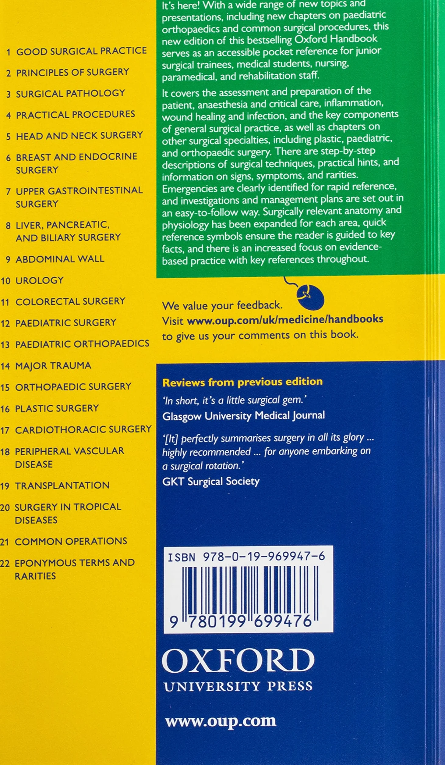 Oxford Handbook of Clinical Surgery