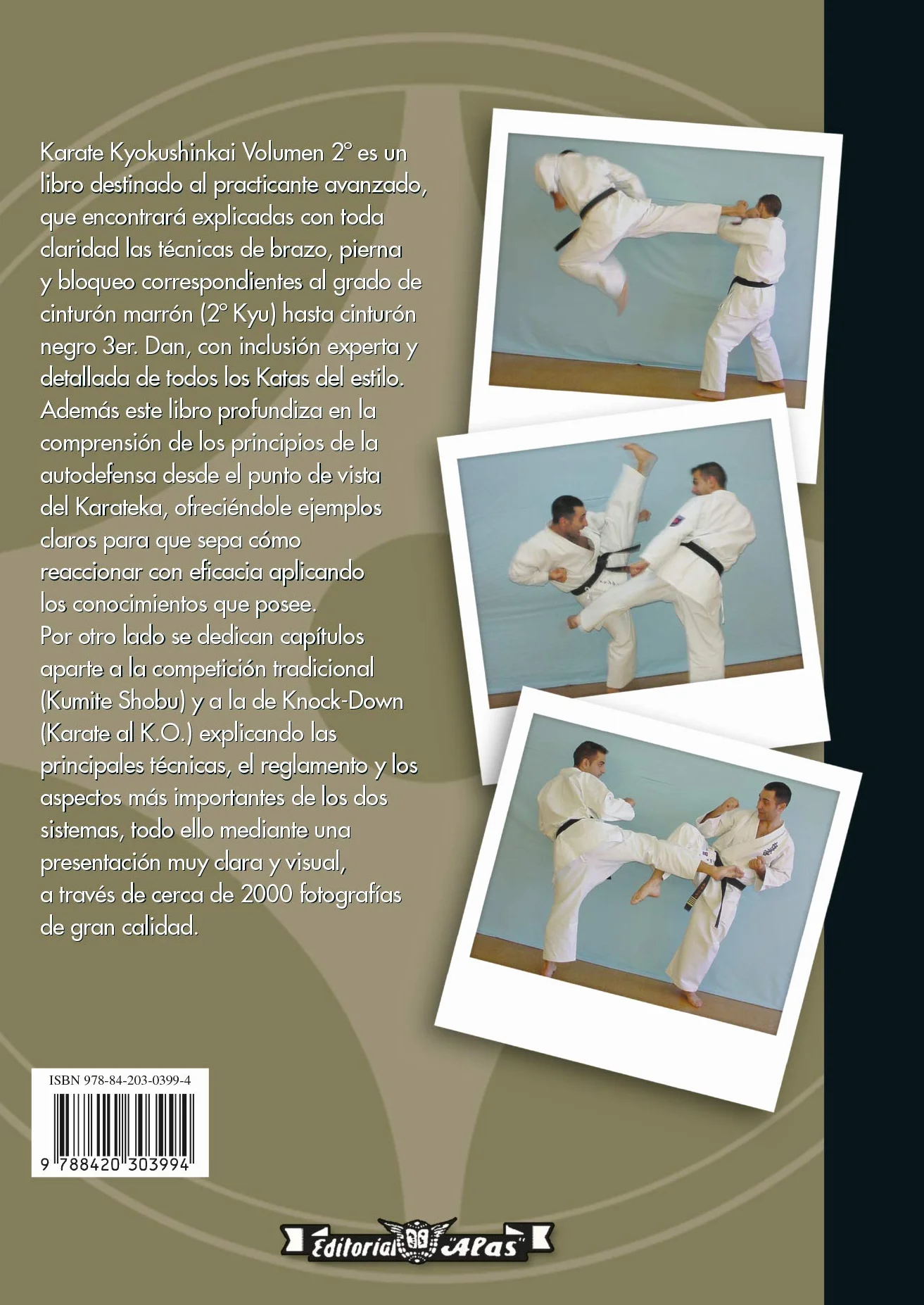 Karate do Kyokushinkai (Volumen 2º): Tecnica superior, kata, kumite y defensa personal