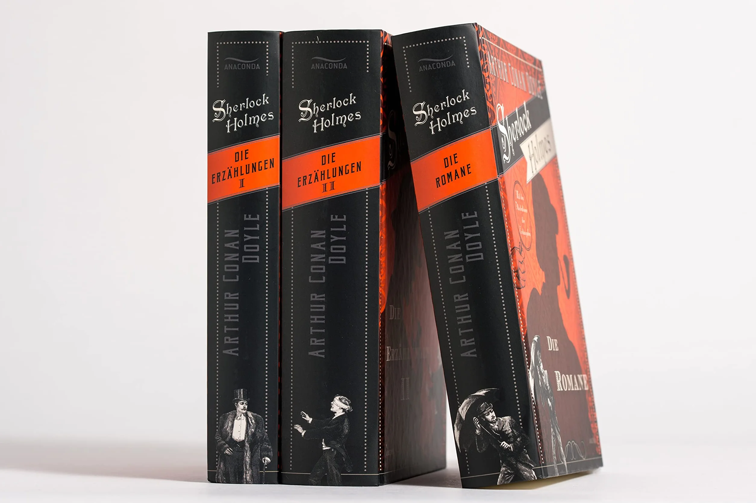 Sherlock Holmes - Sämtliche Werke in 3 Bänden (Die Erzählungen I, Die Erzählungen II, Die Romane) (3 Bände im Schuber)