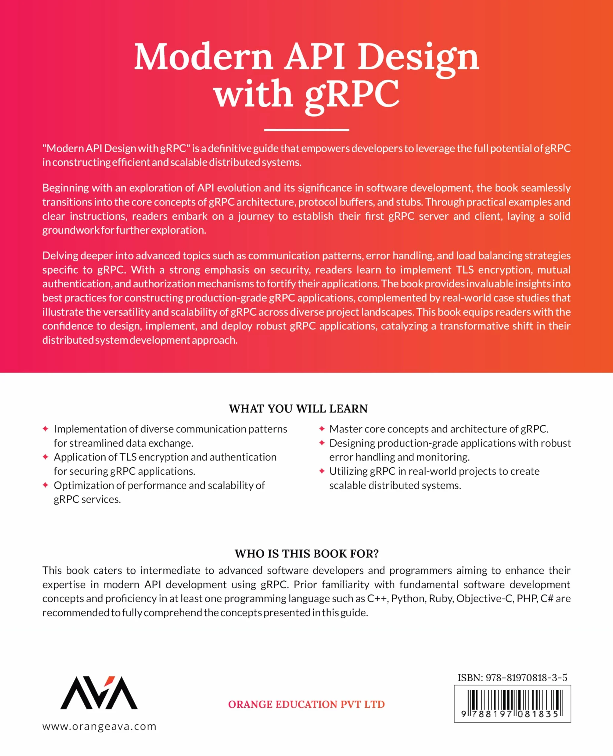 Modern API Design with gRPC: Efficient Solutions to Design Modern APIs with gRPC Using Golang for Scalable Distributed Systems (English Edition)