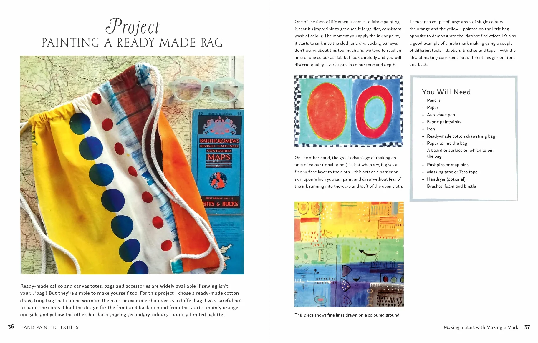 Hand-painted Textiles: A Practical Guide to the Art of Painting on Fabric