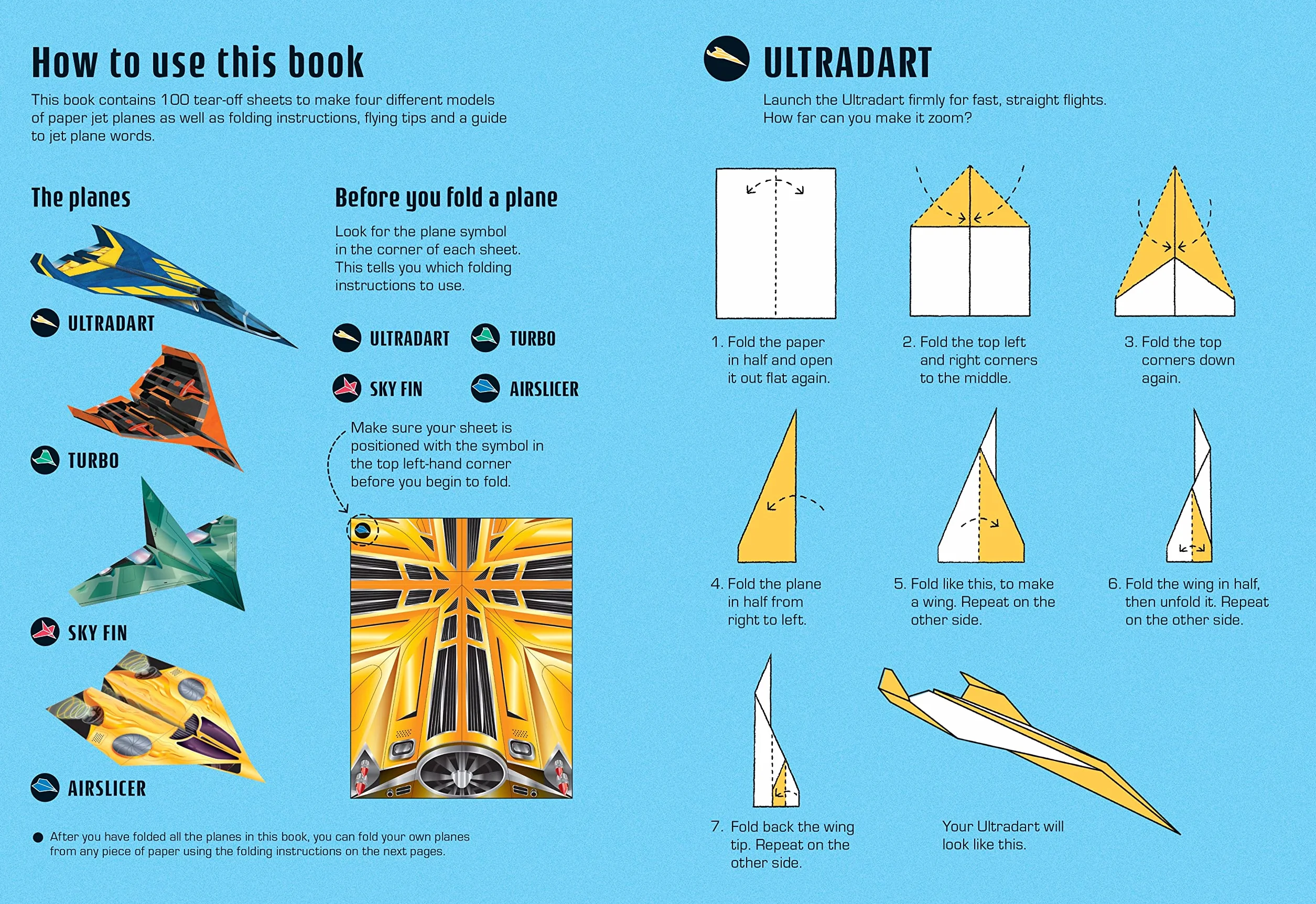 100 Jet Planes to Fold and Fly