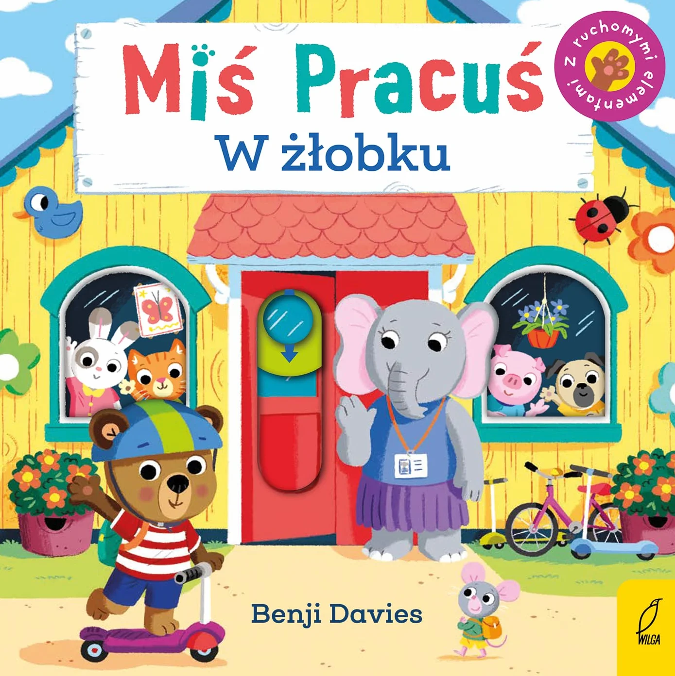 MIŚ PRACUŚ W ŻŁOBKU BENJI DAVIES KSIĄŻKA WILGA