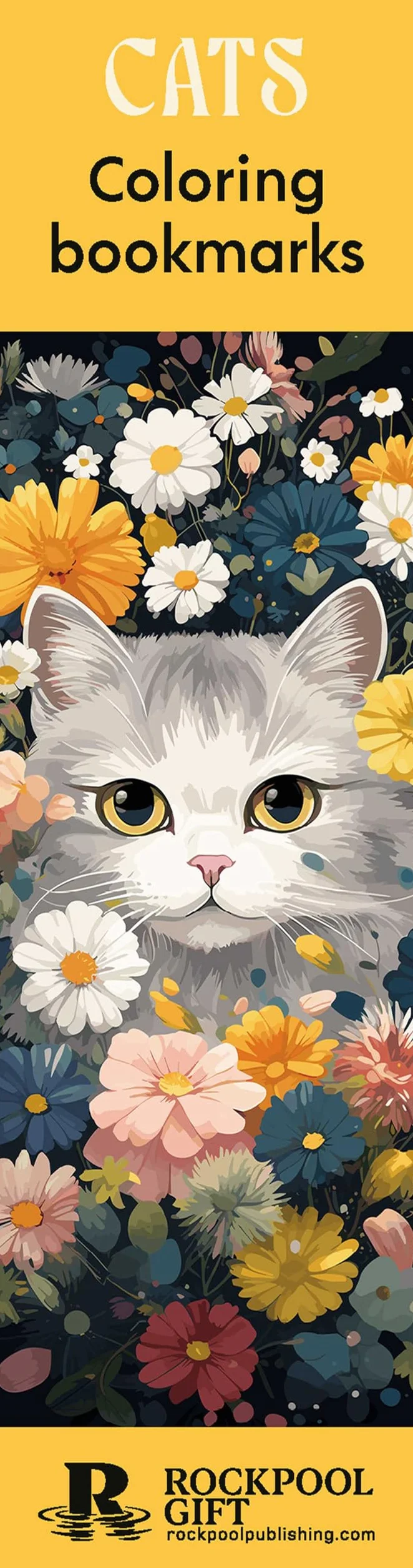 Cats Coloring Bookmarks