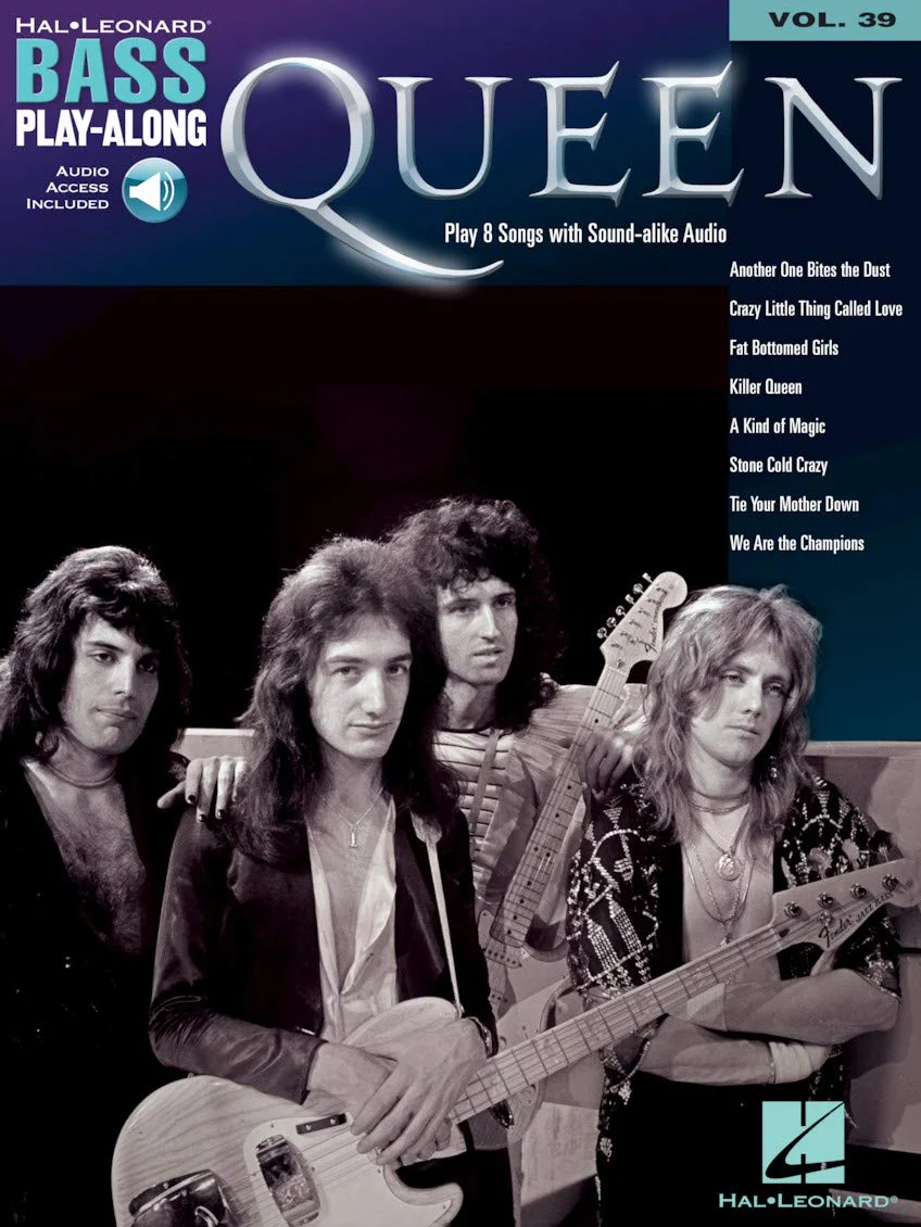 Queen: Bass Play-Along Volume 39 (Book/Online Audio)
