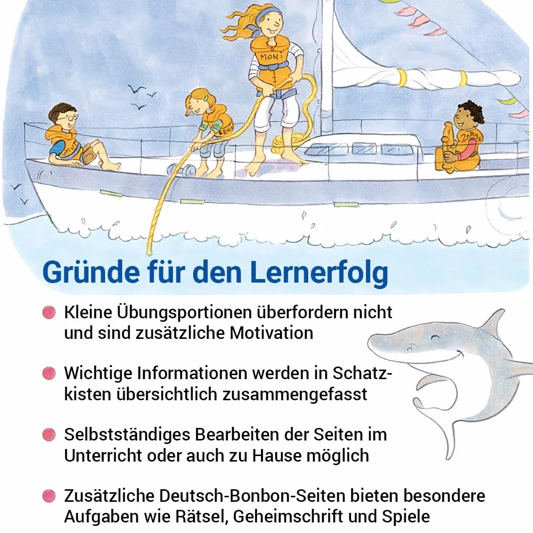 Das Übungsheft Deutsch 4: Rechtschreib- und Grammatiktraining für Klasse 1 bis 4. Mit Stickerbogen und Lösungsbeilage