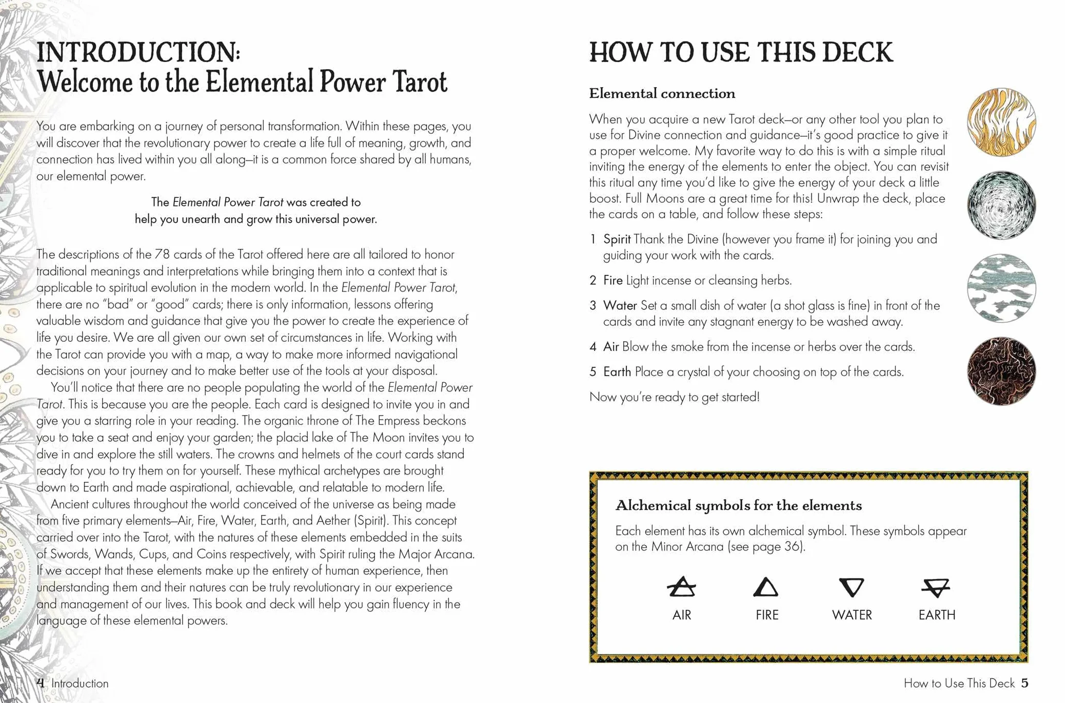 Elemental Power Tarot: Includes a Full Deck of 78 Cards and a 64-Page Illustrated Book
