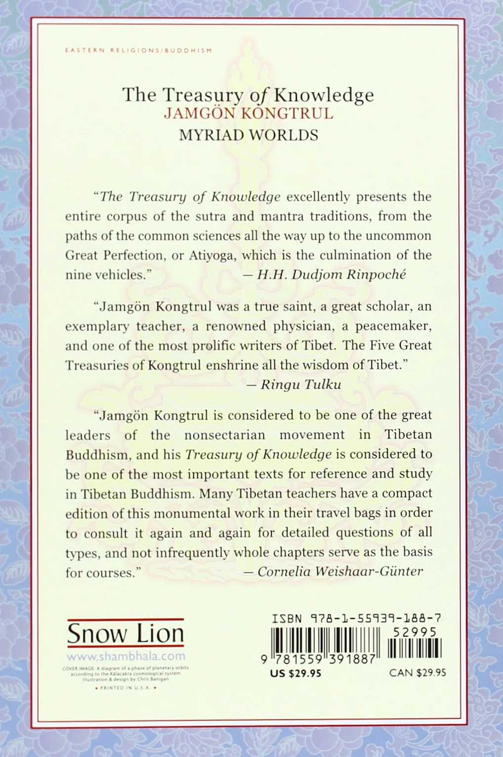The Treasury of Knowledge: Book One: Myriad Worlds: 1