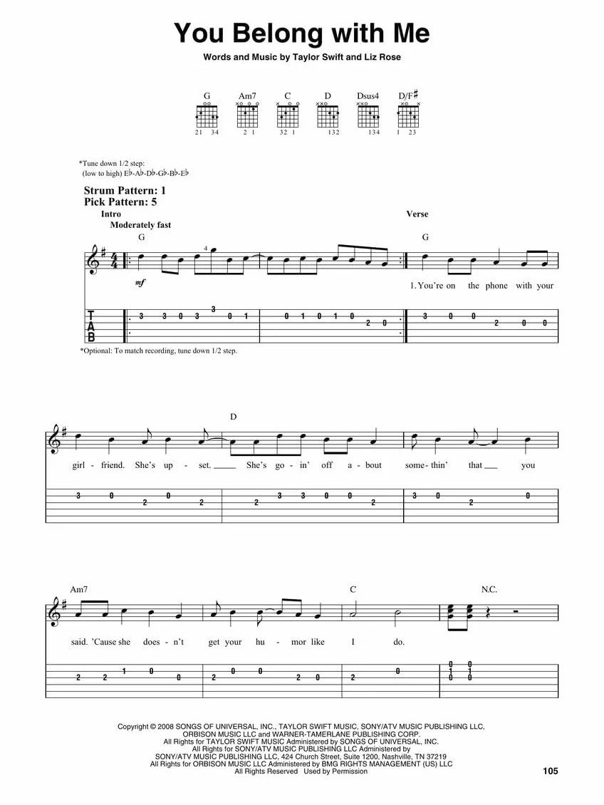Taylor Swift - Easy Guitar Anthology 2nd Edition