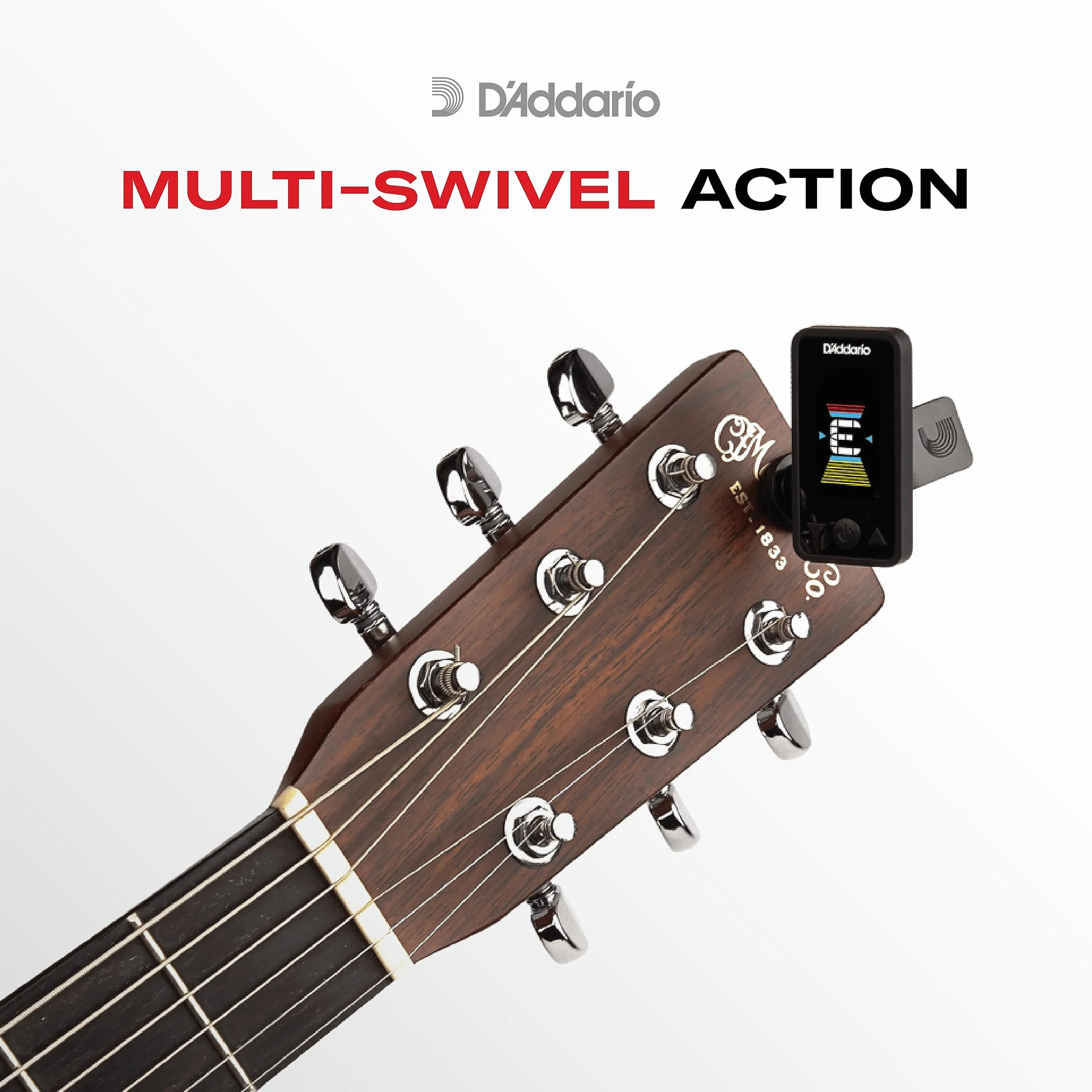 Eclipse Headstock Tuner, Blauw, van D'Addario