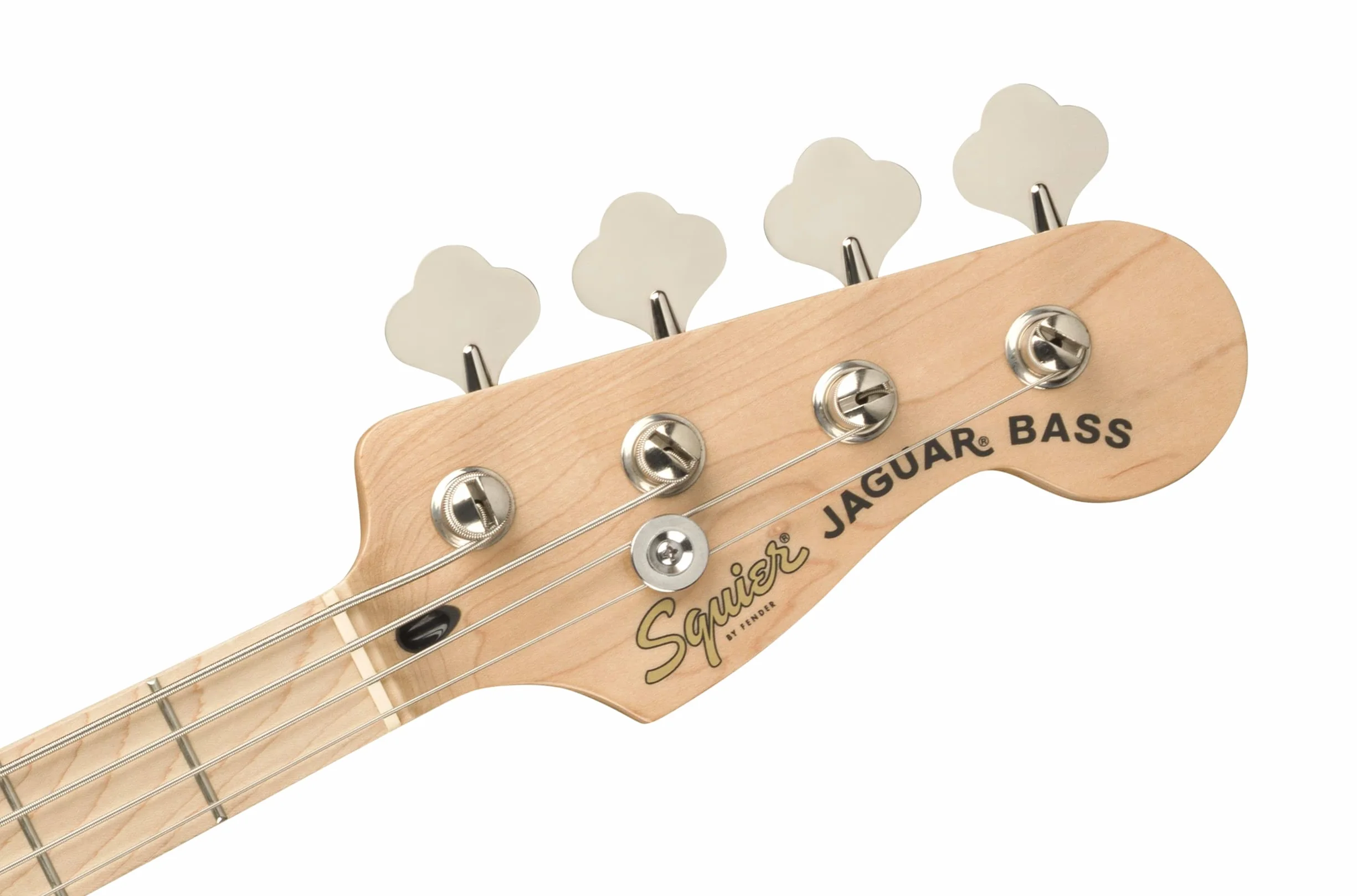 Squier by Fender seria Affinity Elektryczny Jaguar Bass z przetwornikiem Humbucker, podstrunnica klonowa w kolorze czarnym