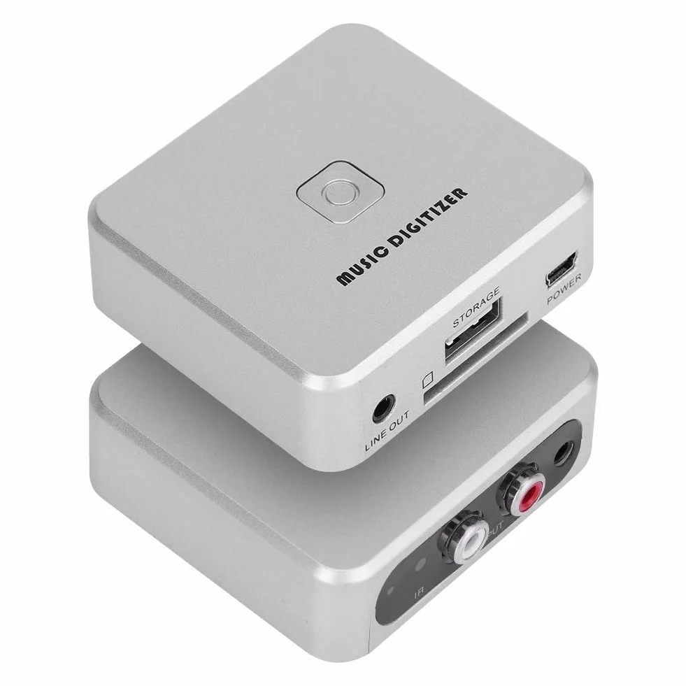 Mugast Digitizer muzyczny, Mugasto9cbztx2gi, interfejs USB, uchwyt na blacie, analogowy konwerter audio na MP3 z portami 3,5 mm i