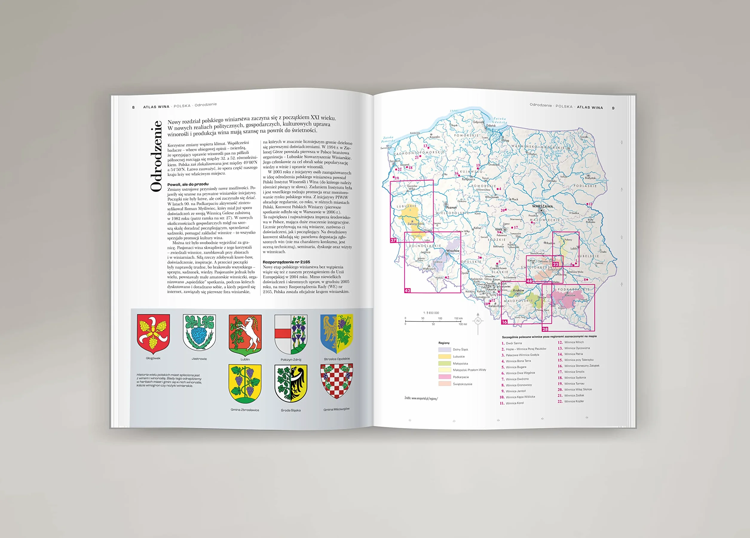 Atlas wina - Polska