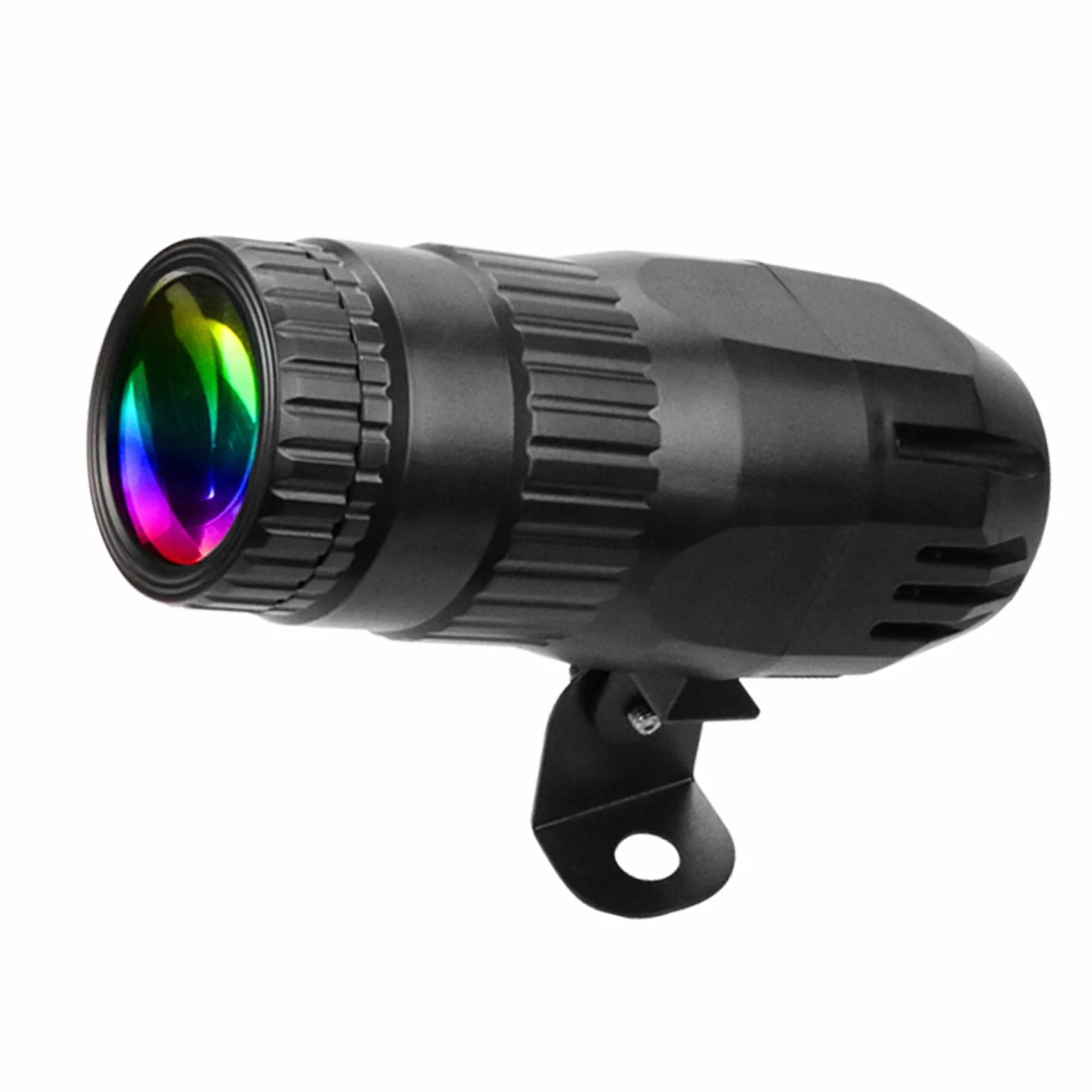 Lixada Pinspot Mini reflektor LED RGBW z pilotem zdalnego sterowania, efekt sceniczny, do DJ-a, dyskoteki, na imprezę, bar, klub, pokaz weselny (czarny)
