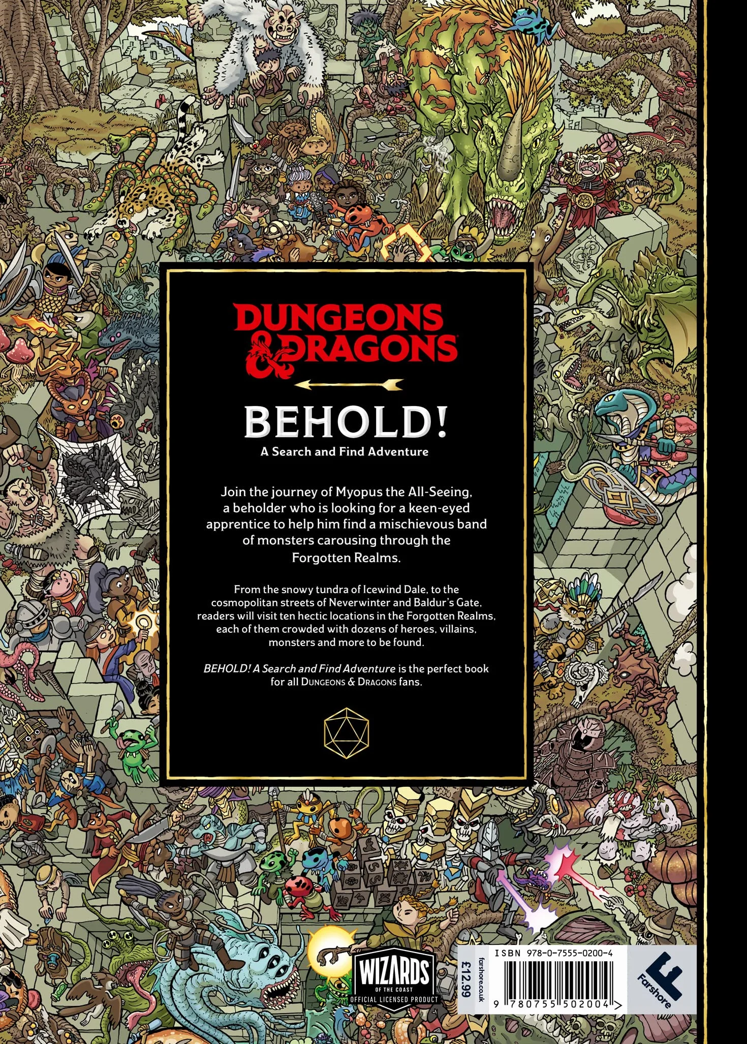 Dungeons & Dragons Behold! A Search and Find Adventure: An official gift for kids, adults, and fans of D&D and fantasy role play games