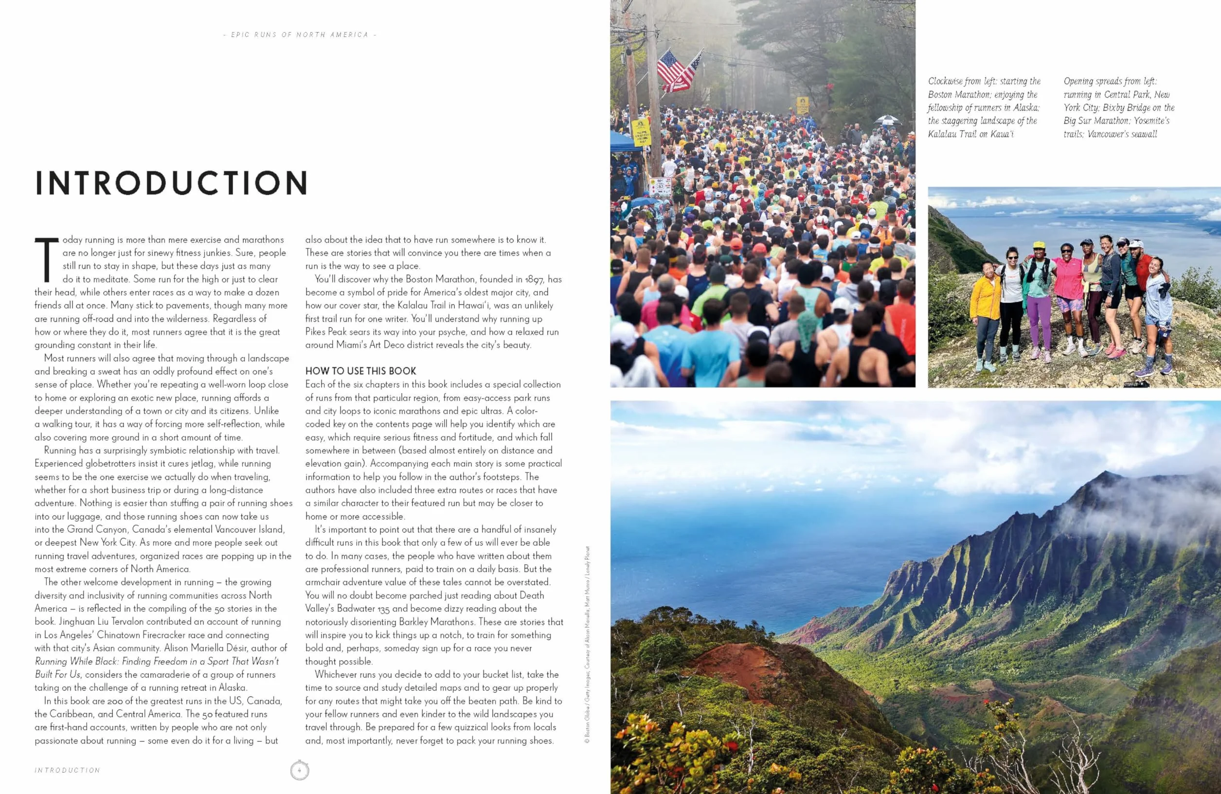Epic Runs of North America 1ed -anglais-: 200 Thrilling Routes & Trails | Expert Travel Tips & Maps | Easy & Challenging Adventures | Running Stories from Athletes