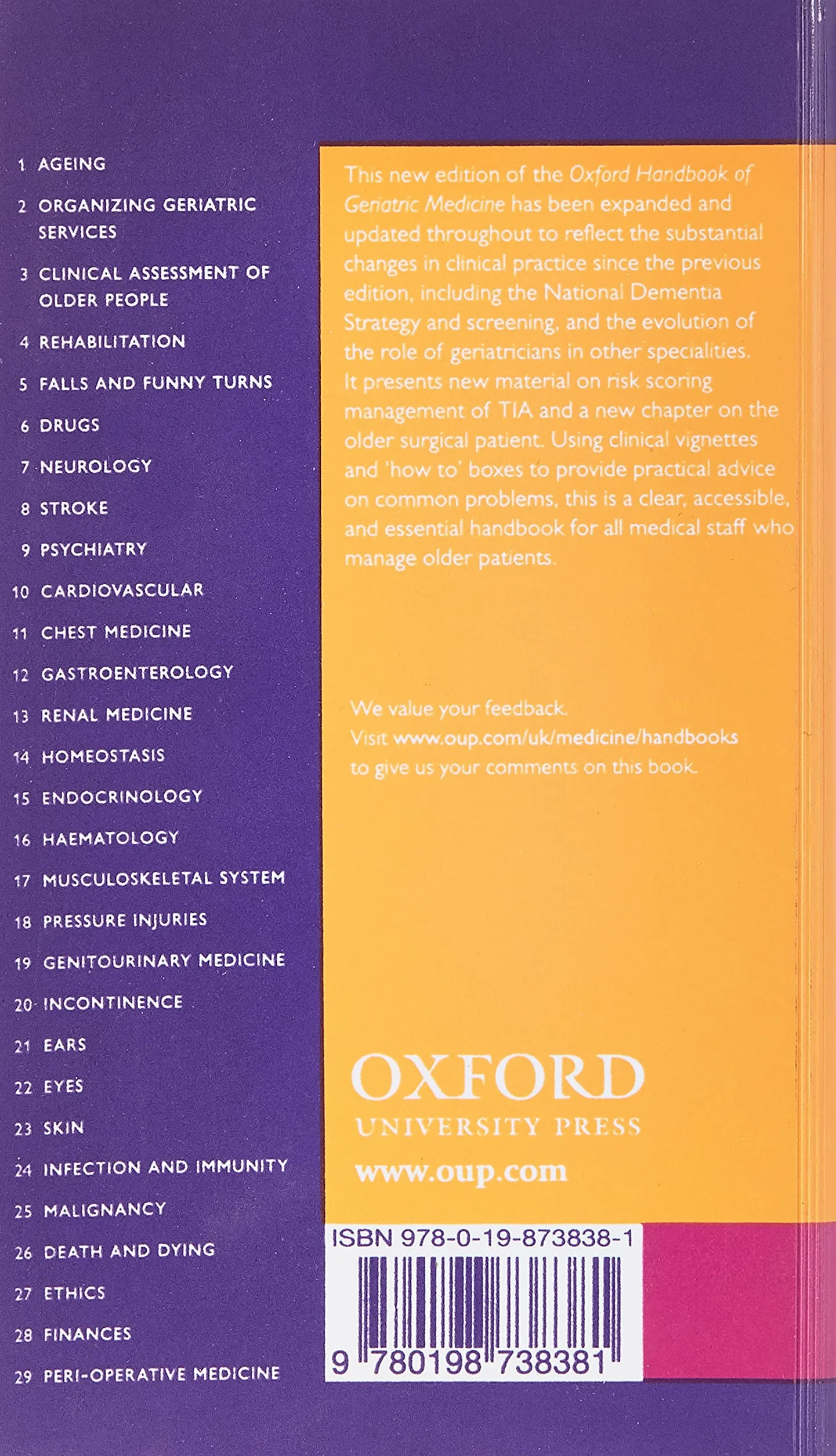 Oxford Handbook of Geriatric Medicine 3e