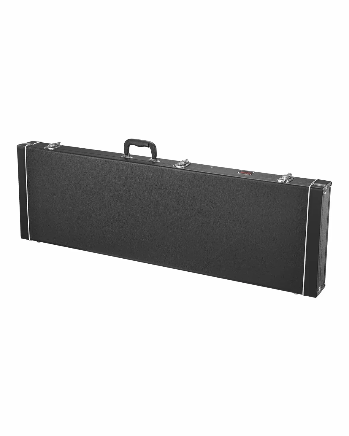 VEVOR Prostokątny twardy futerał na gitarę basową 1220 mm z blokadą kluczową, uchwyt, wypełnienie z PCW, miękka podszewka, wodoodporne do gitar basowych 39-46,5 cala 99-118 cm, czarne