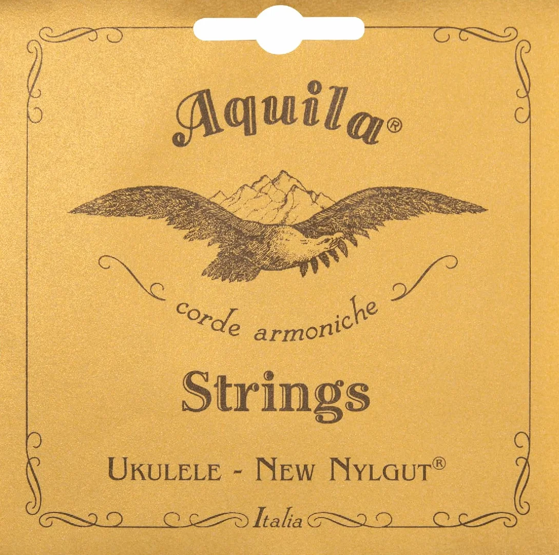 Aquila 5U Aquila zestaw ukulele sopranowe, głębokie strojenie G 5U, New Nylongut,Key of C, GCEA, struny G, długość struny 60 cm