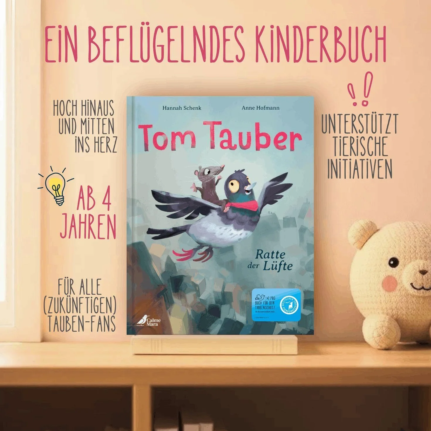 Tom Tauber - Ratte der Lüfte: Bilderbuch für Kinder ab 4 über Stadttauben, Familie und Selbstfindung