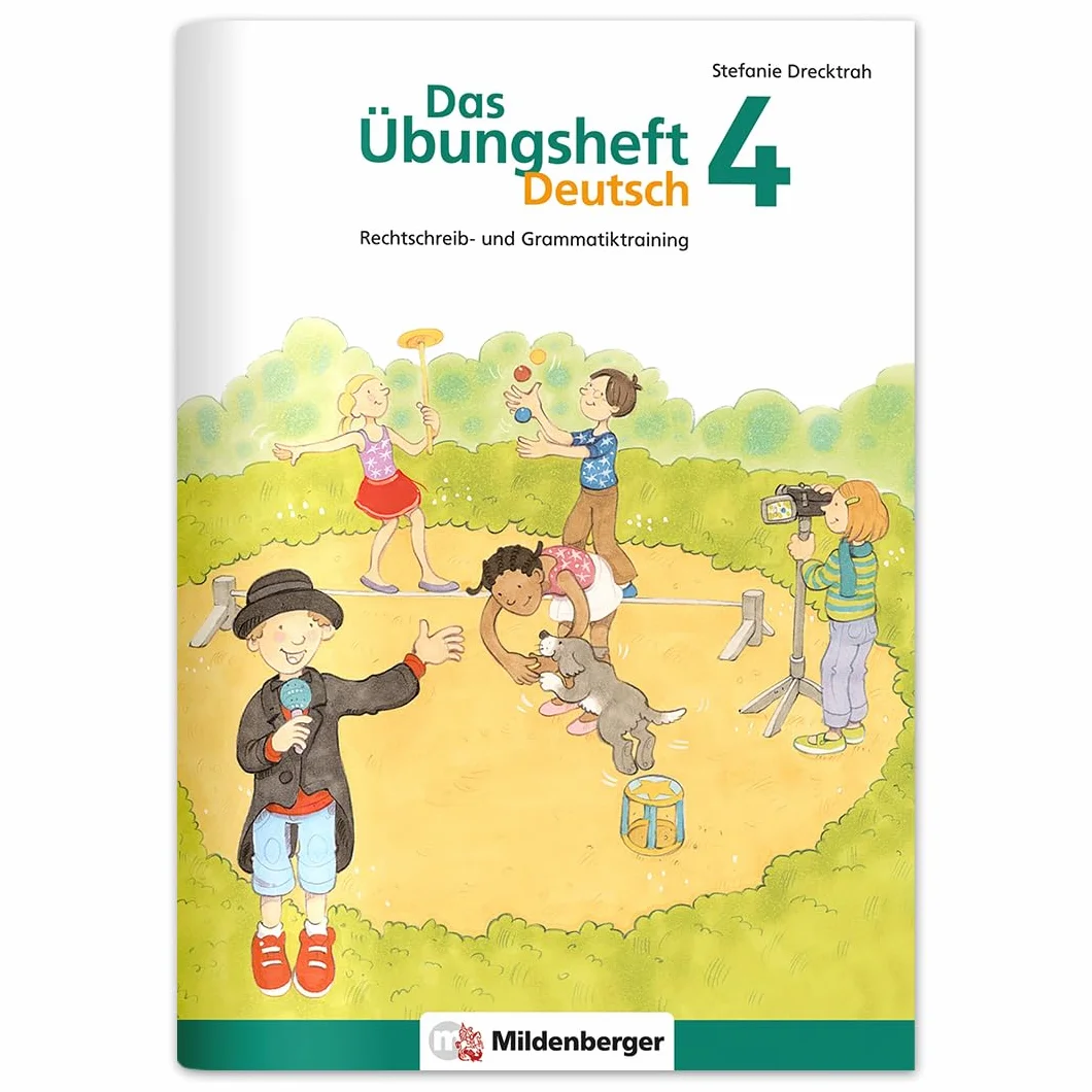 Das Übungsheft Deutsch 4: Rechtschreib- und Grammatiktraining für Klasse 1 bis 4. Mit Stickerbogen und Lösungsbeilage