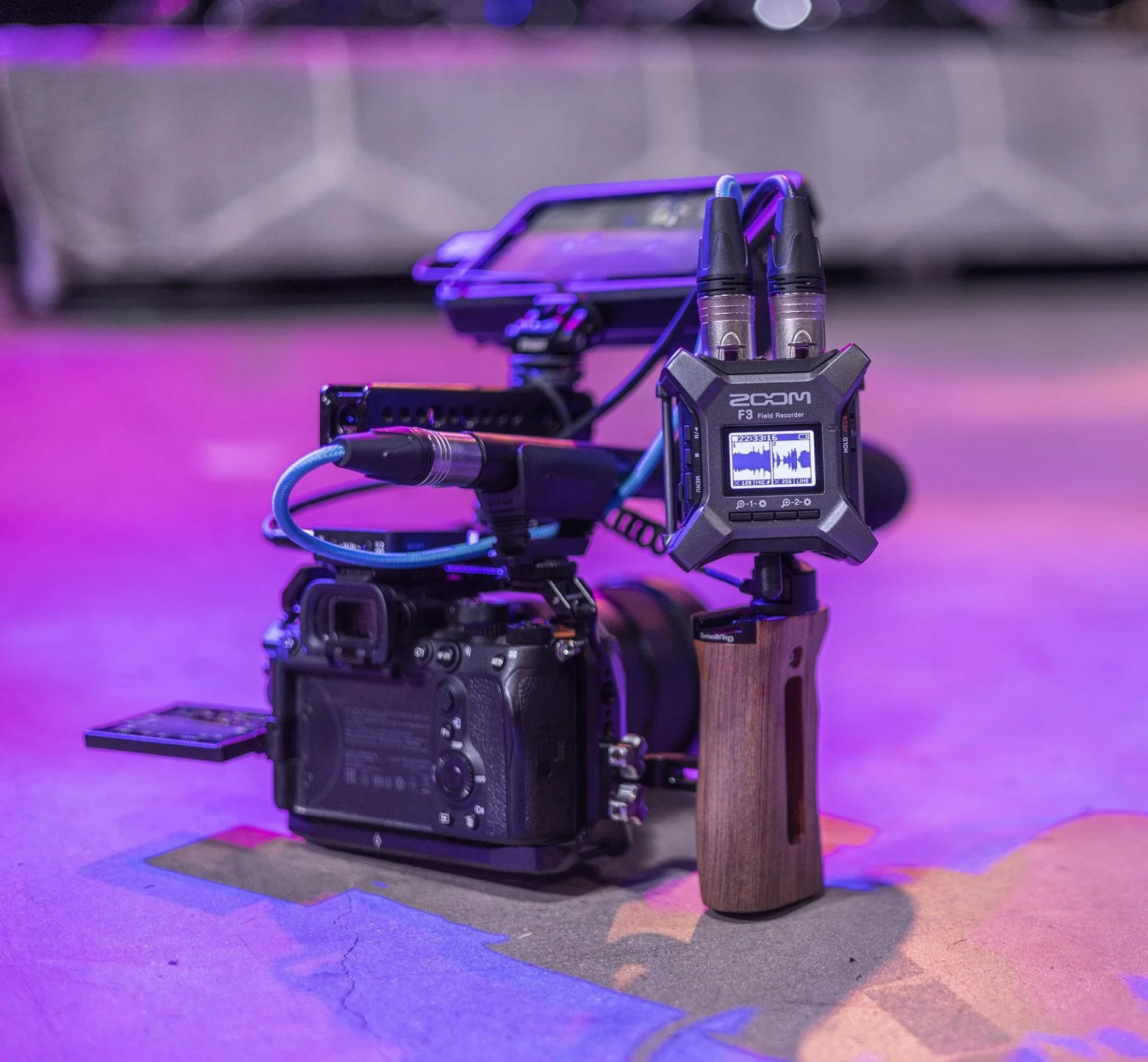 ZOOM F3 Rejestrator terenowy – Kompaktowy 2-ścieżkowy rejestrator audio z nagrywaniem 32-bit float – Do podcastów, wywiadów, nagrań na żywo – Antracyt