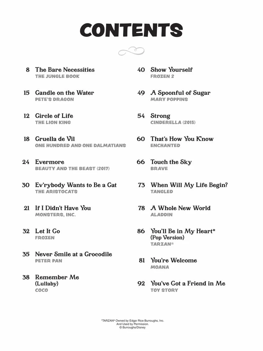 Disney Songs for Kids - Easy Piano Songbook: 20 Favorites Arranged for Easy Piano