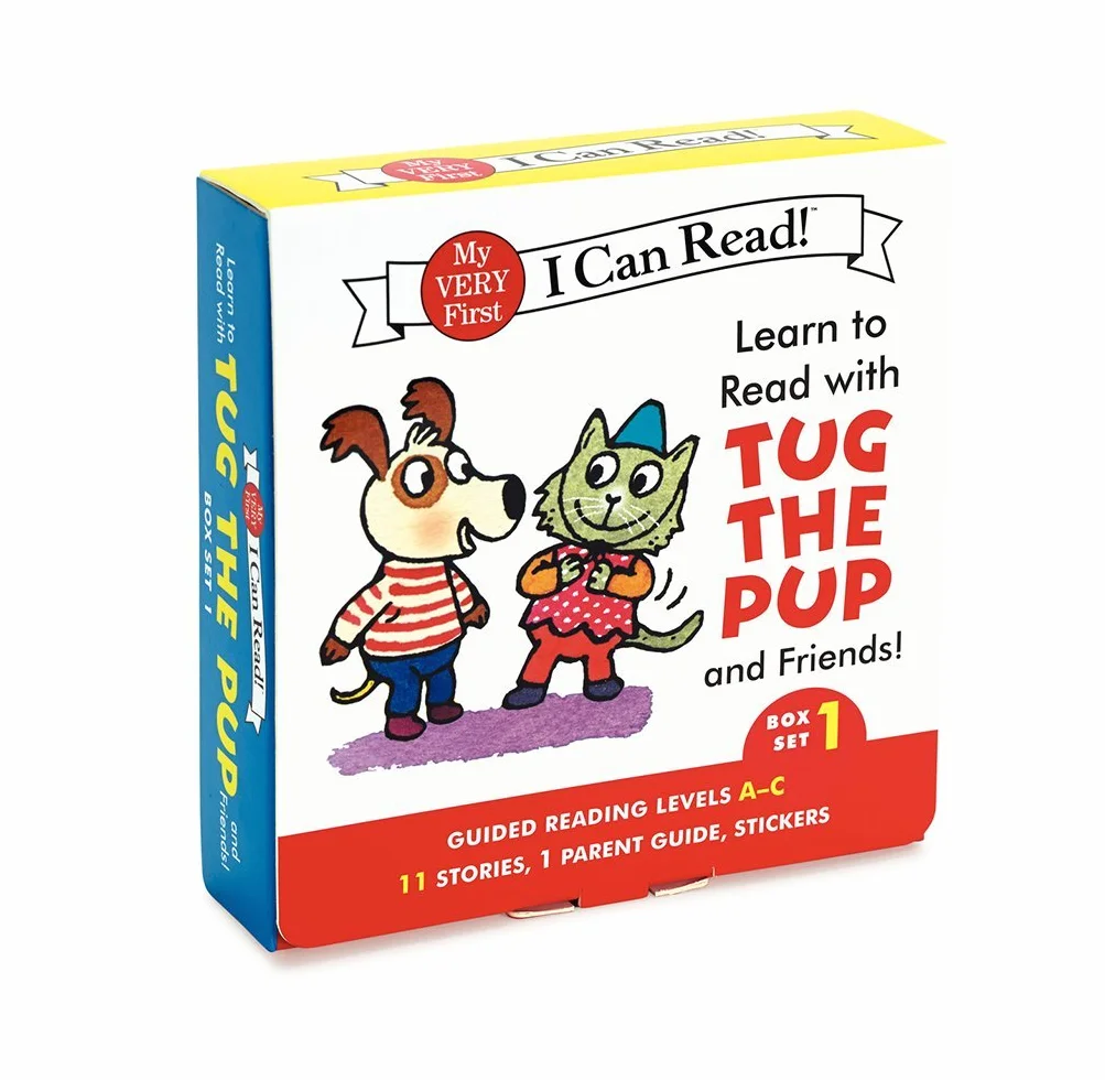 Learn to Read with Tug the Pup and Friends! Box Set 1: A Box of 11 Stories, 1 Parent Guide, and Reward Stickers for Beginning Readers; Reading Level A-C