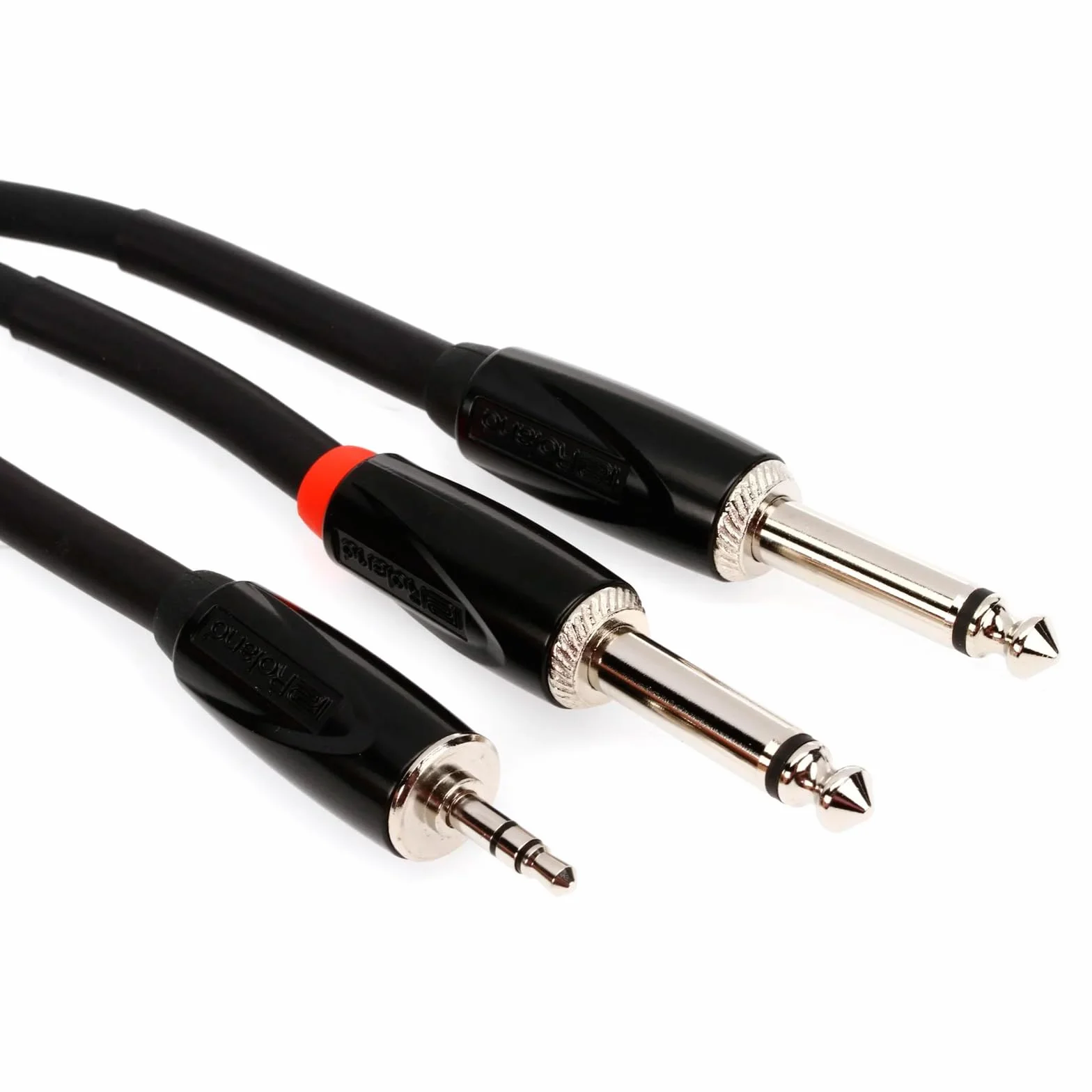 Roland Black kabel połączeniowy z serii Black – 3, 5 mm -TRS- na 2 x 6, wtyczka 3 mm, długość: 3 m – RCC-10-3528V2
