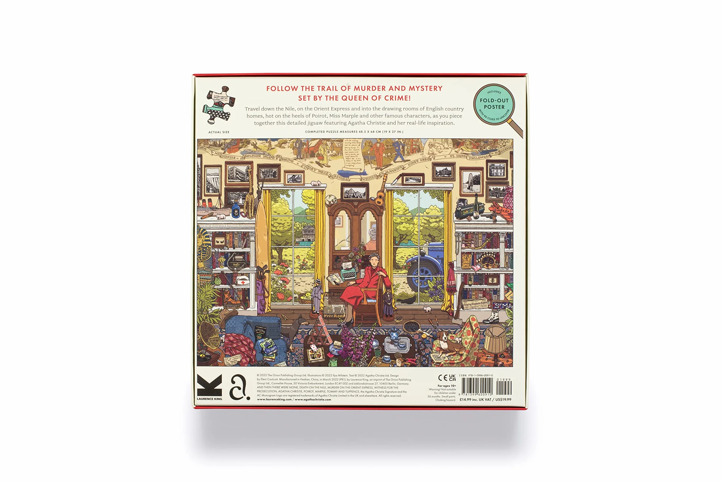 The World of Agatha Christie 1000-piece Jigsaw Puzzle /anglais: 1000-Piece Jigsaw with 90 Clues to Spot