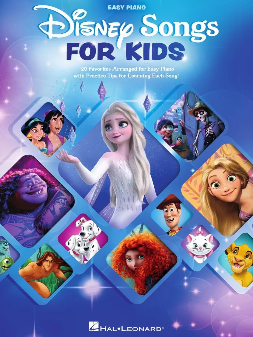 Disney Songs for Kids - Easy Piano Songbook: 20 Favorites Arranged for Easy Piano