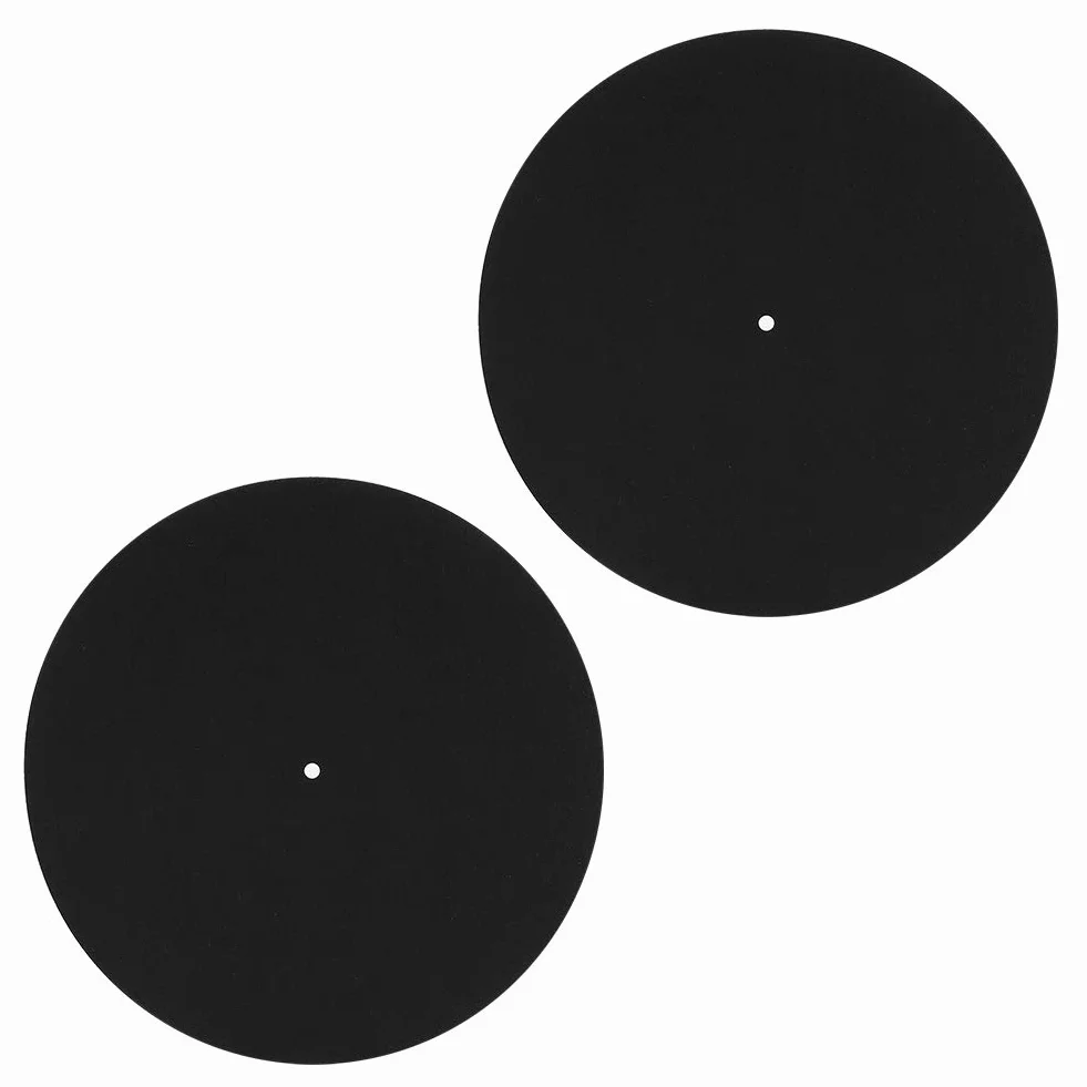 2 szt. 30 cm miękki filc gramofon gramofon mata antypoślizgowa antystatyczna podkładka do nagrywania, ultracienka antystatyczna winylowa gramofon ochronny